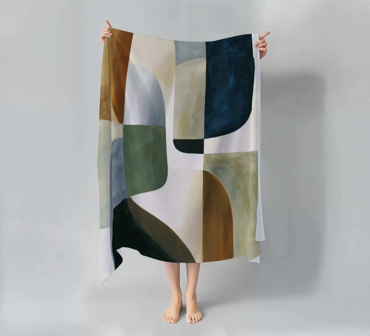 Composizione astratta telo mare da Rustic Grace Studio 02