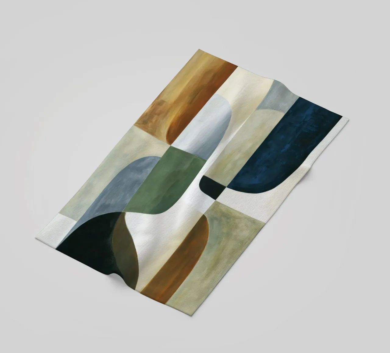 Composizione astratta telo mare da Rustic Grace Studio 02