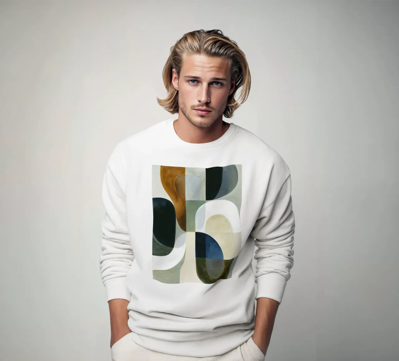 Composizione astratta felpa da Rustic Grace Studio 02