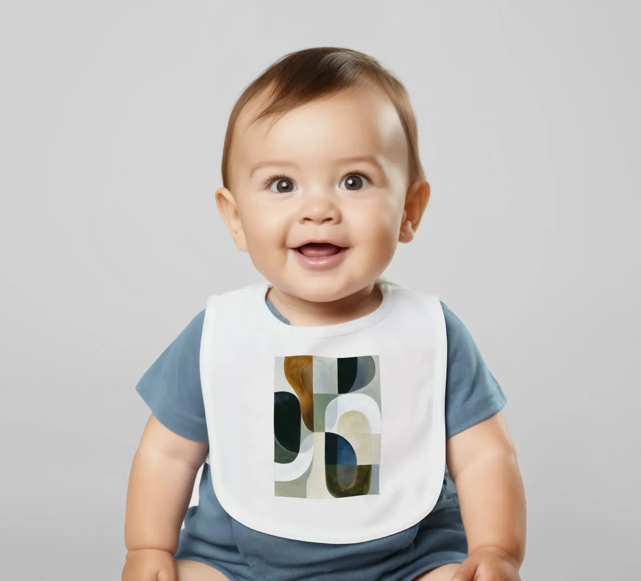 Abstrakte Komposition Babylätzchen von Rustic Grace Studio 02