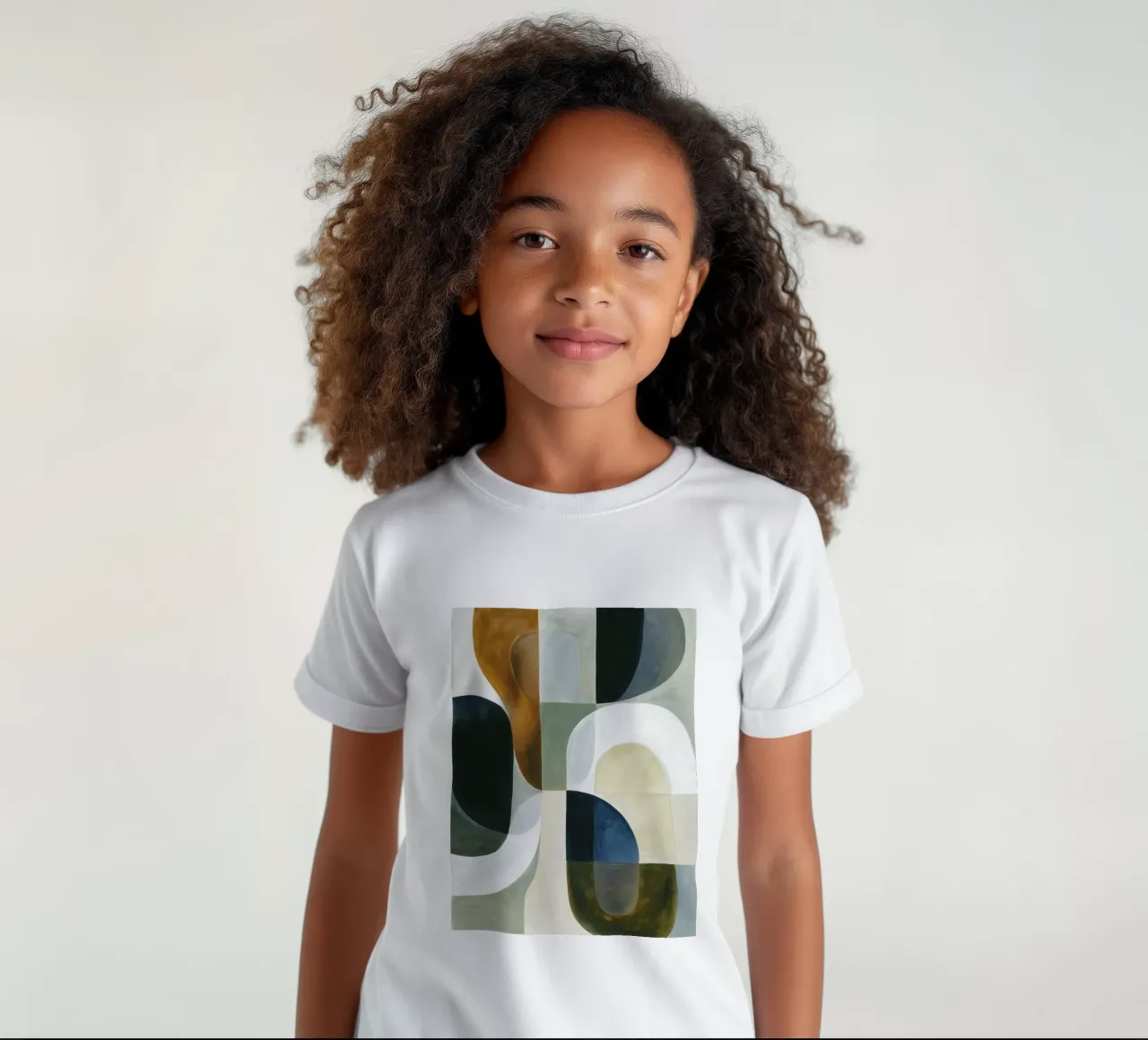 Composizione astratta t-shirt bambini da Rustic Grace Studio 02