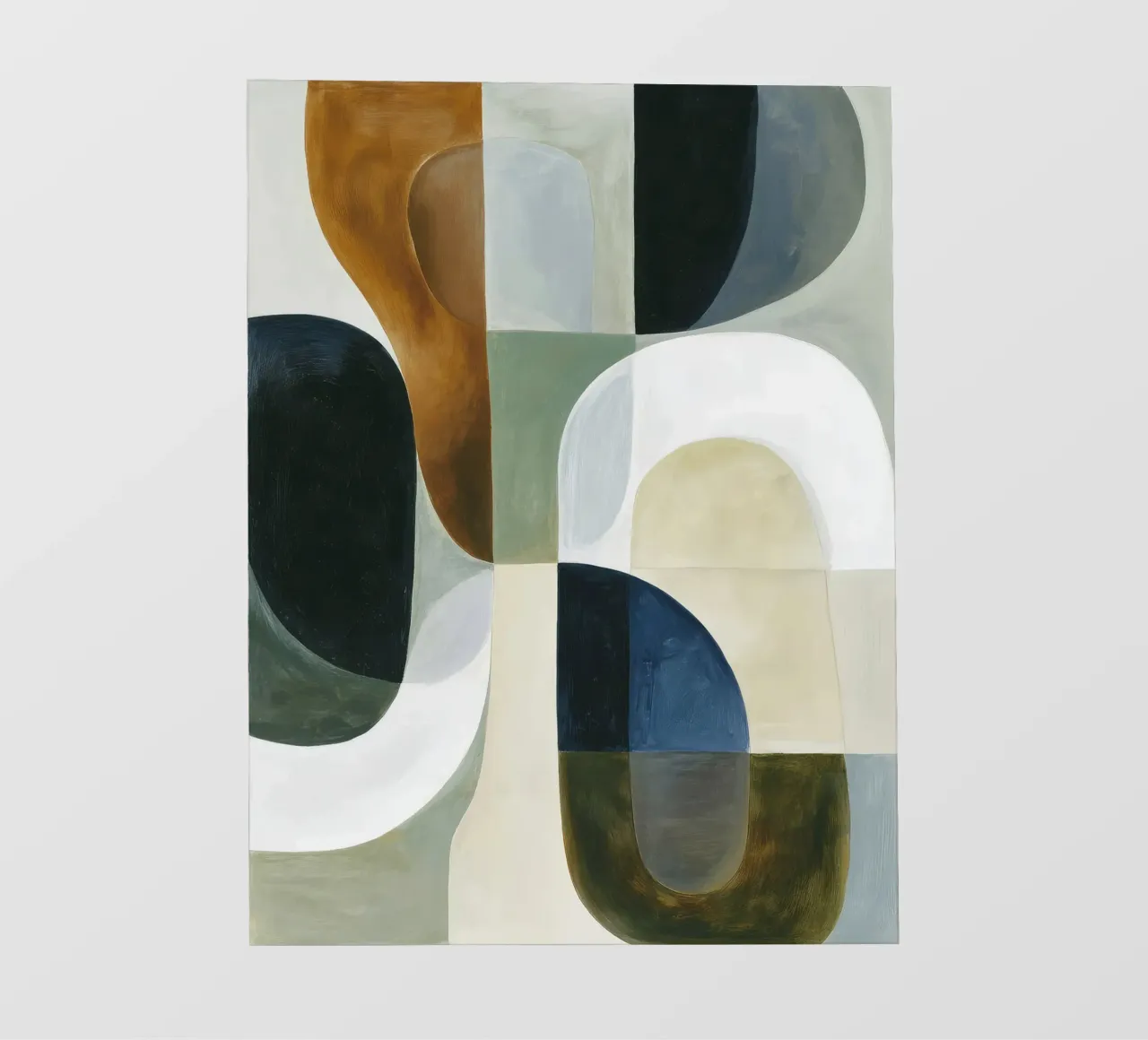 Abstracte compositie fotobehang van Rustic Grace Studio 02