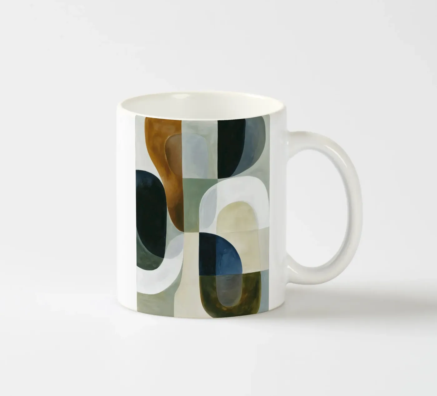 Abstract Composition ceramic mug by Rustic Grace Studio 02
