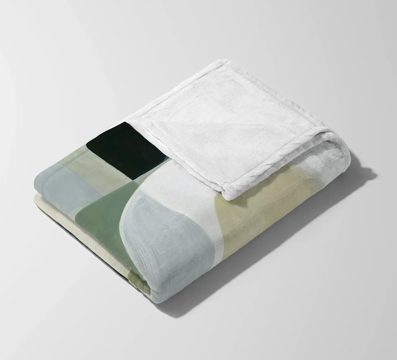 Abstrakte Komposition Fleecedecke von Rustic Grace Studio 02