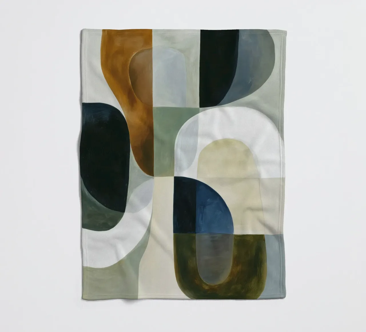 Abstrakte Komposition Fleecedecke von Rustic Grace Studio 02