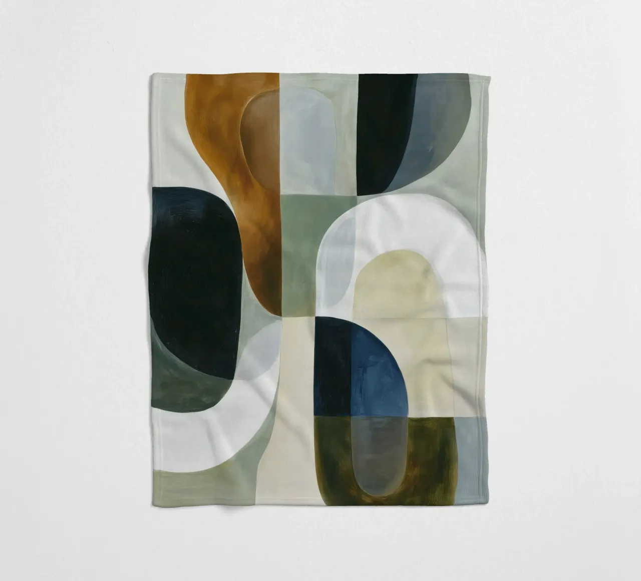 Abstrakte Komposition Fleecedecke von Rustic Grace Studio 02