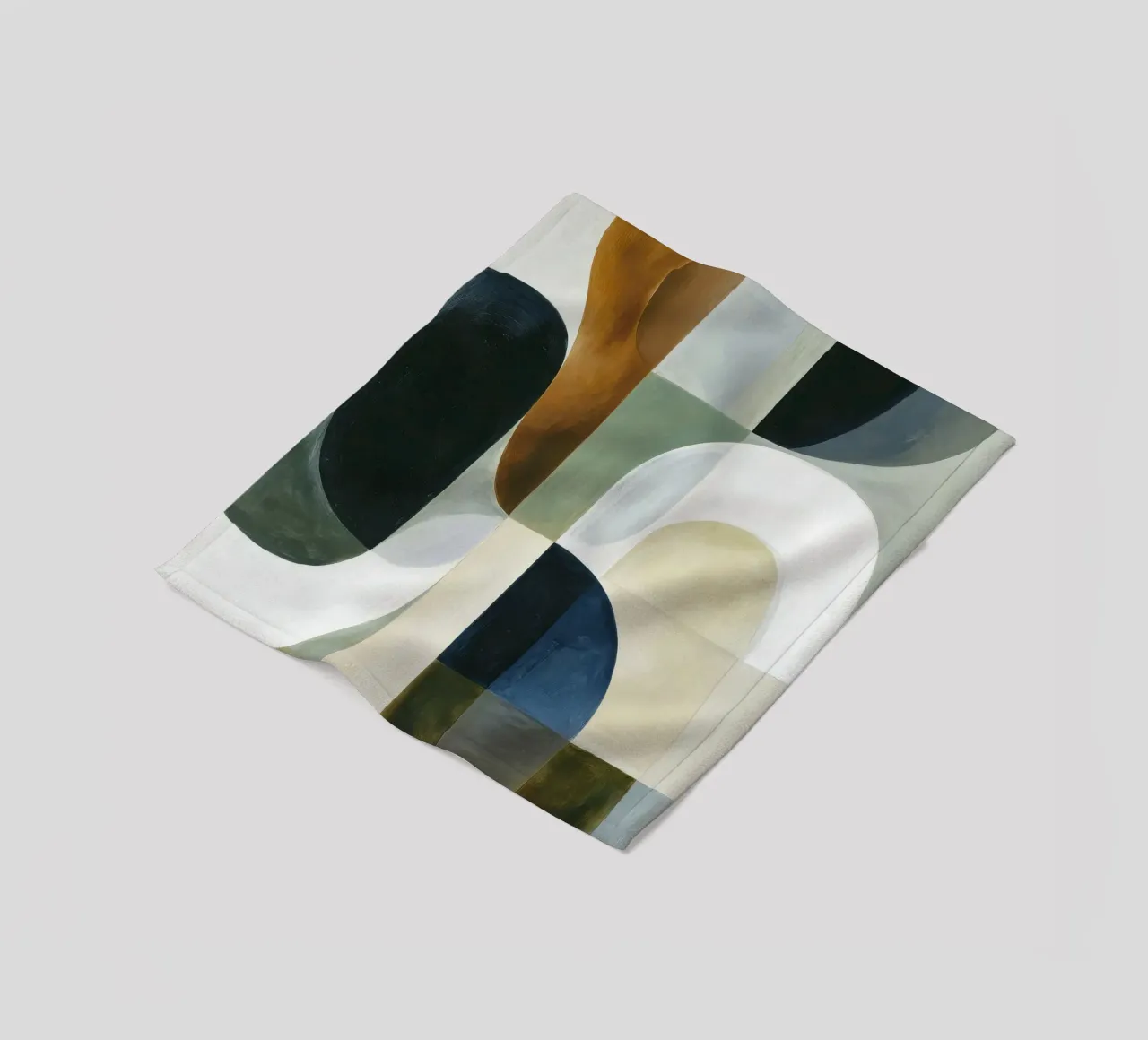 Abstrakte Komposition Fleecedecke von Rustic Grace Studio 02