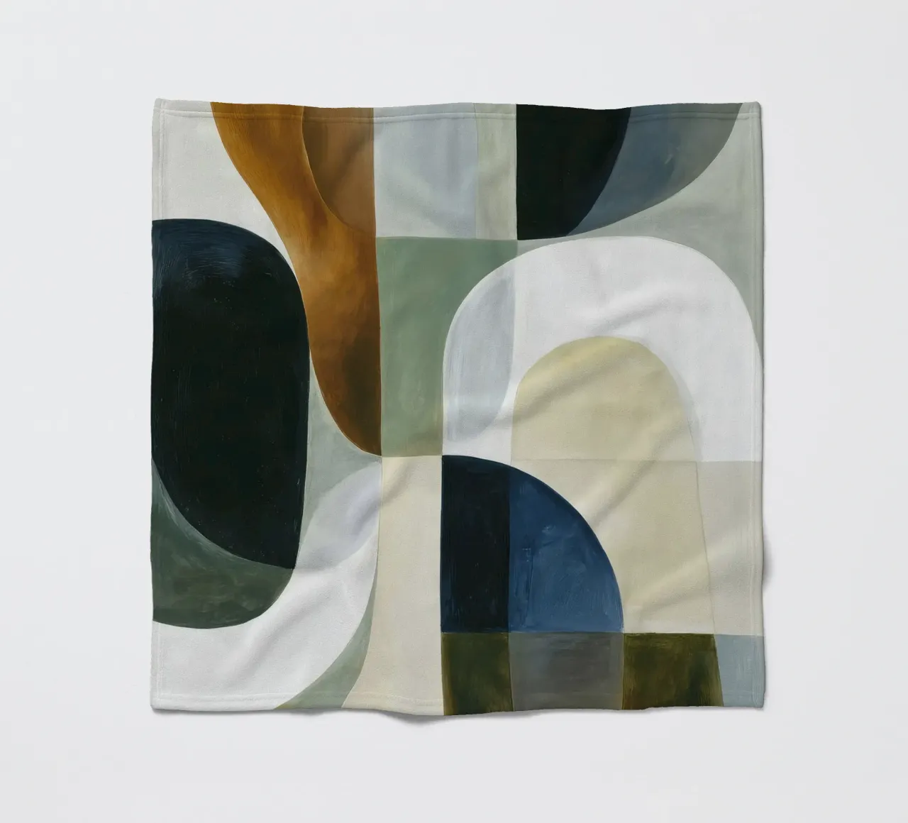 Abstrakte Komposition Fleecedecke von Rustic Grace Studio 02