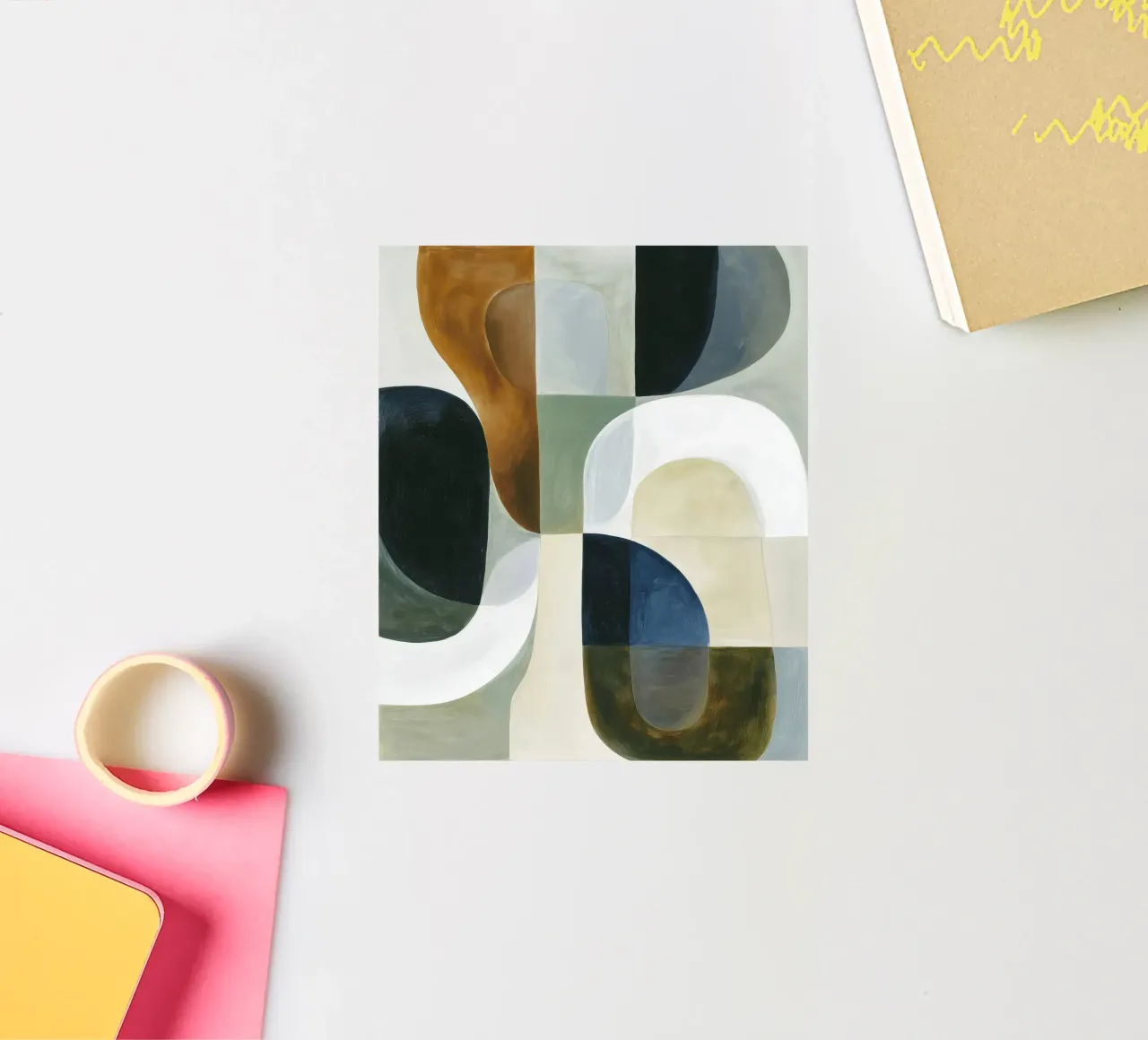 Abstract Composition sticker by Rustic Grace Studio 02