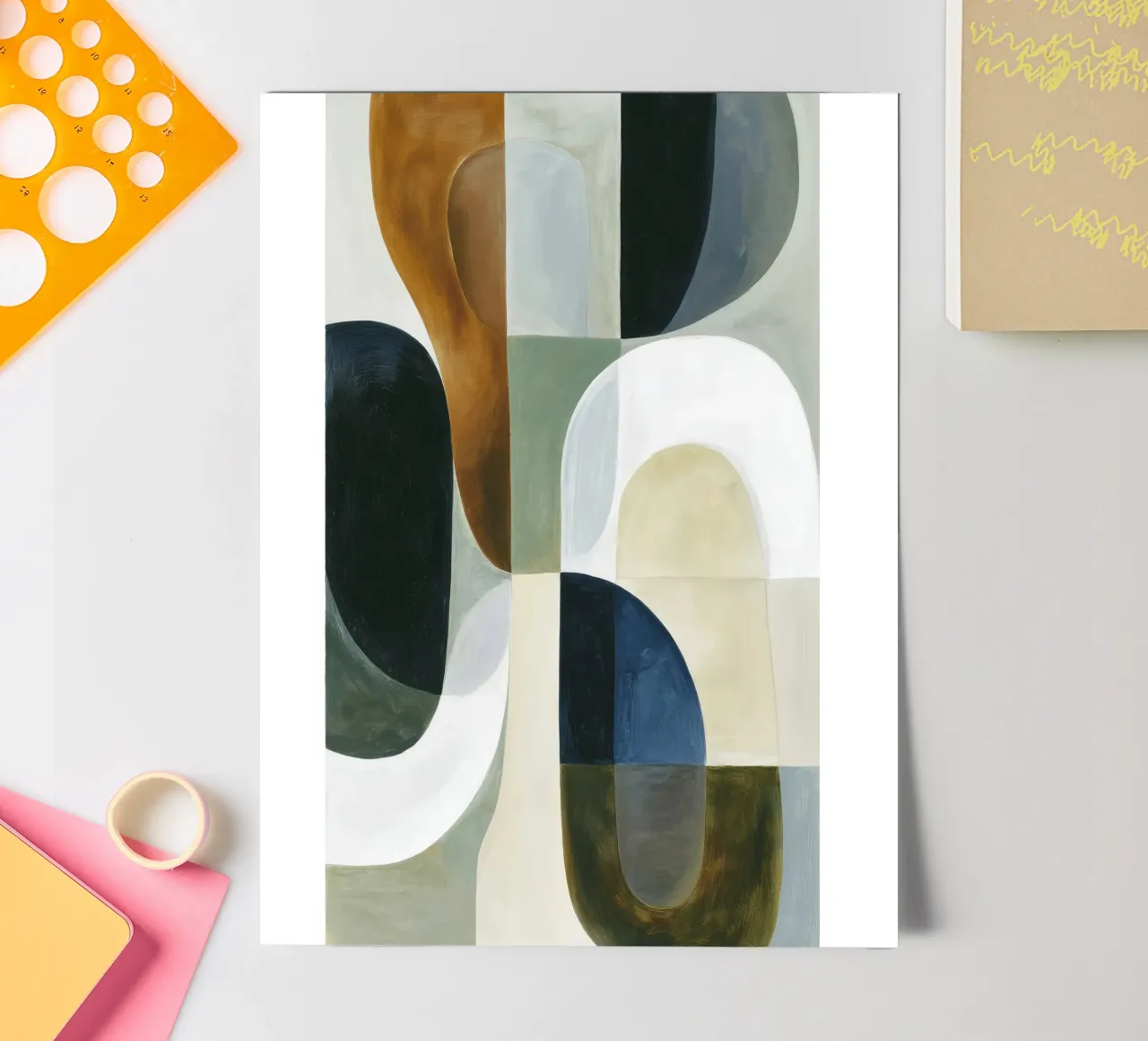 Abstract Composition sticker sheet by Rustic Grace Studio 02