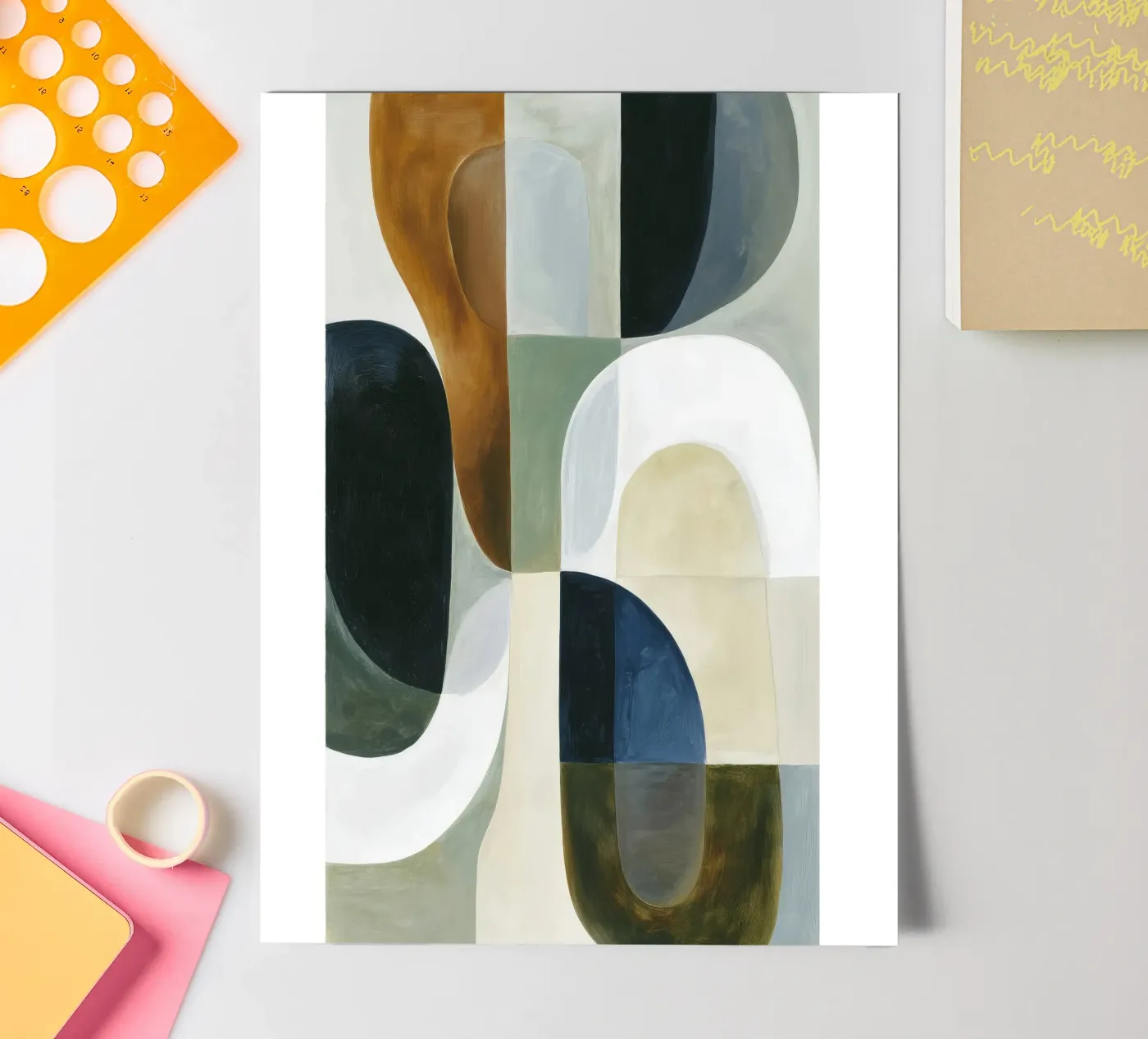 Abstract Composition sticker sheet by Rustic Grace Studio 02