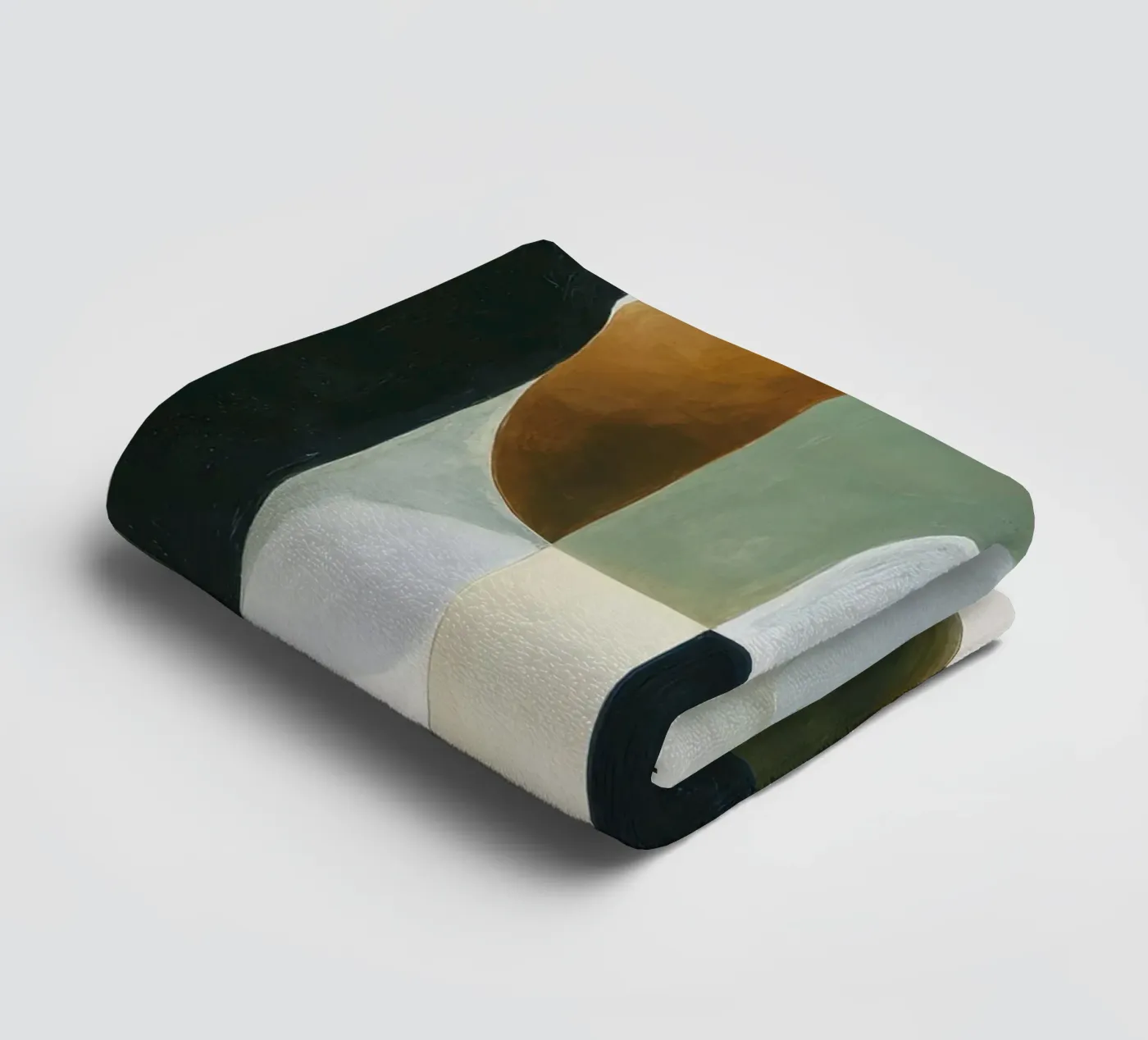 Abstracte compositie badhanddoek van Rustic Grace Studio 02
