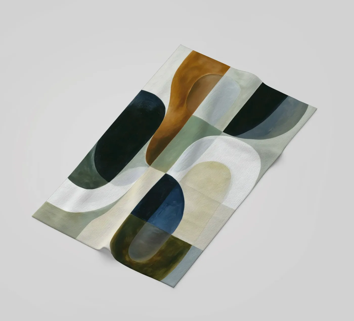 Composizione astratta telo mare da Rustic Grace Studio 02