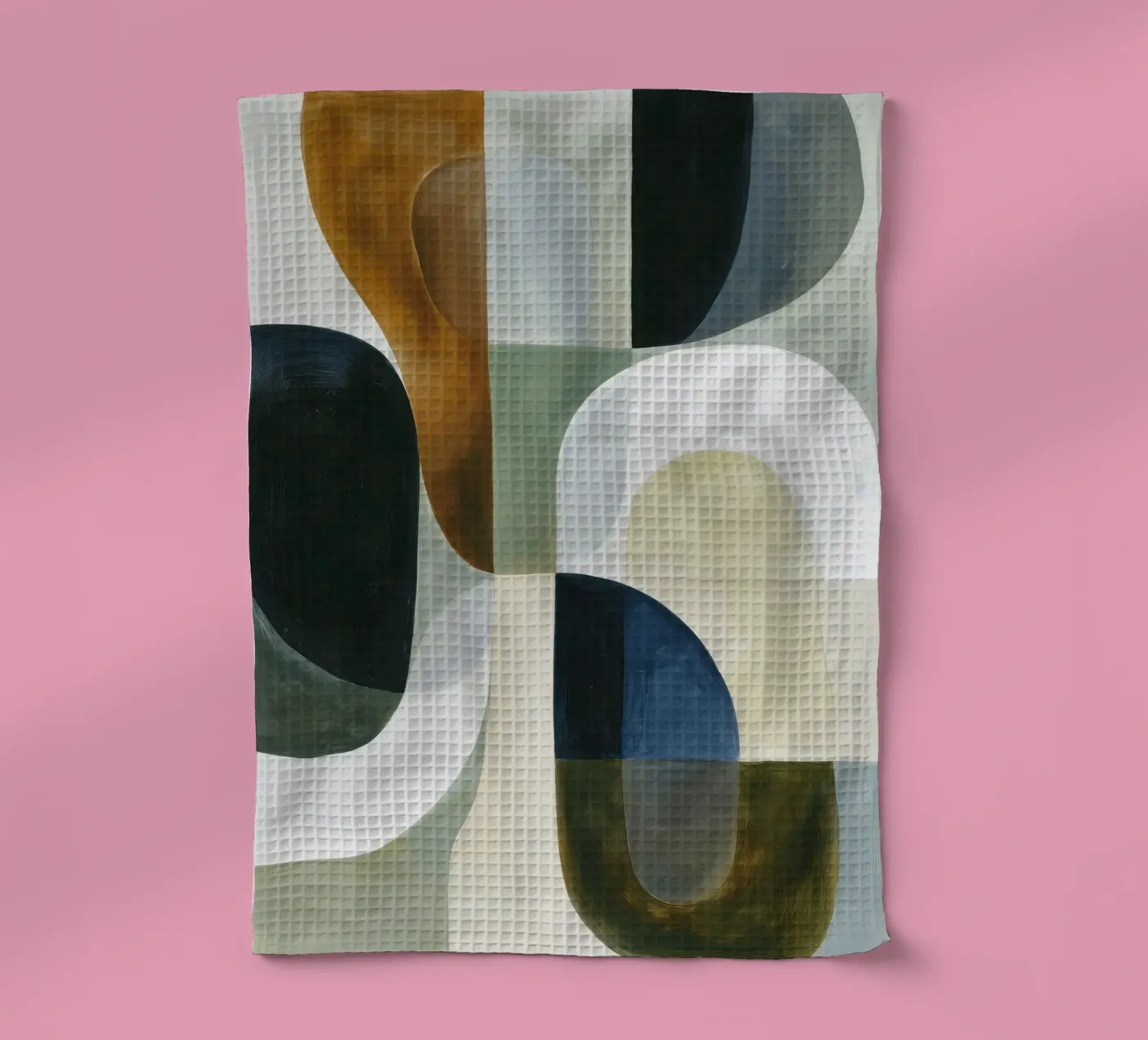 Composition abstraite torchon de Rustic Grace Studio 02