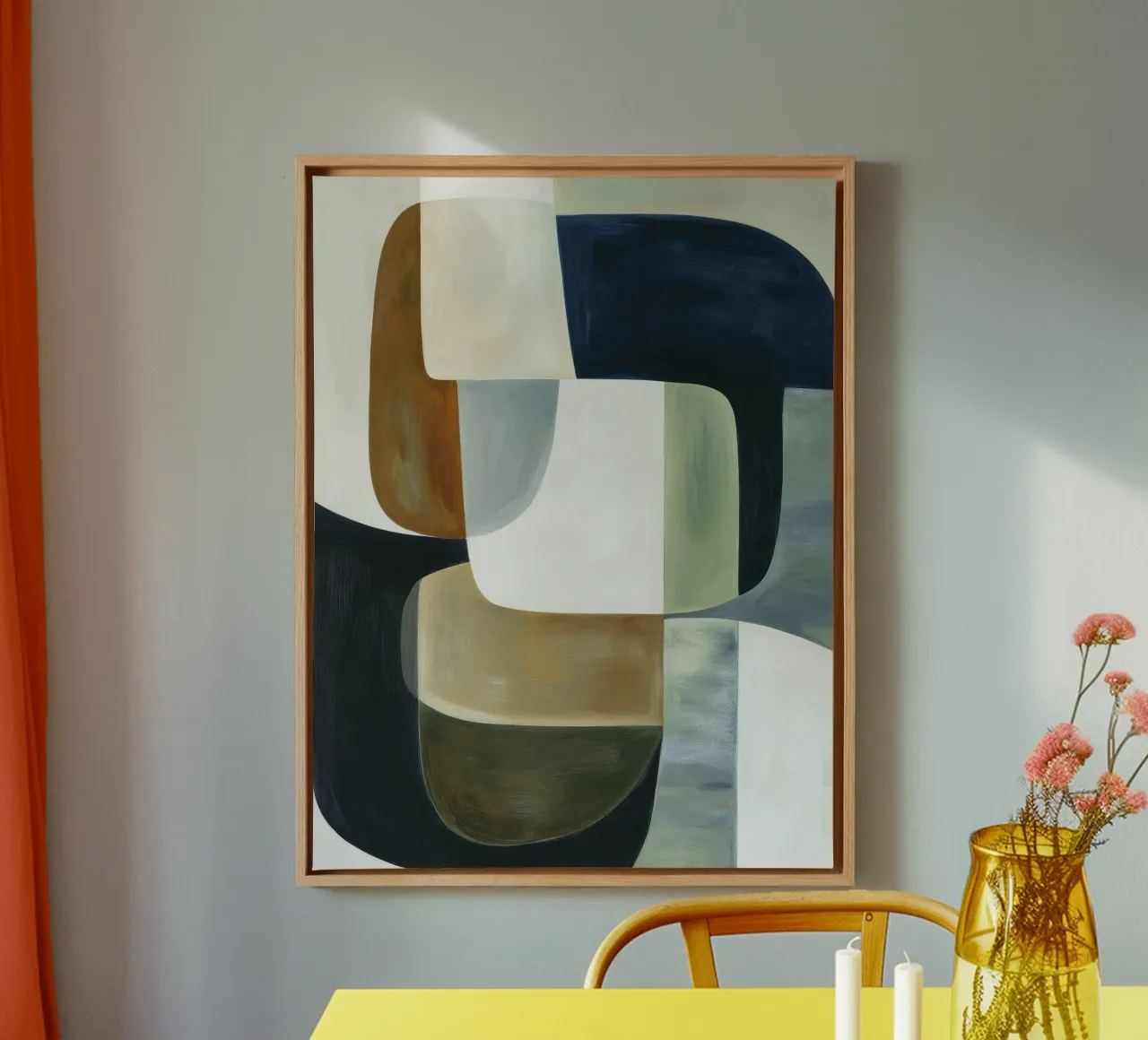 Composizione astratta tela da Rustic Grace Studio 02