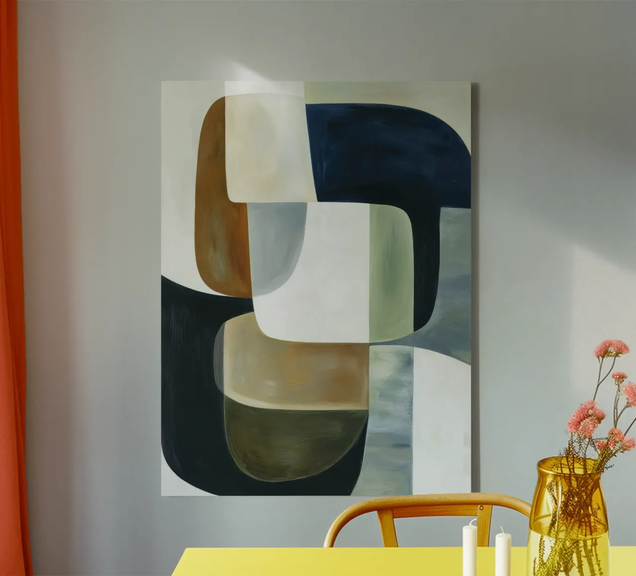 Composizione astratta tela da Rustic Grace Studio 02