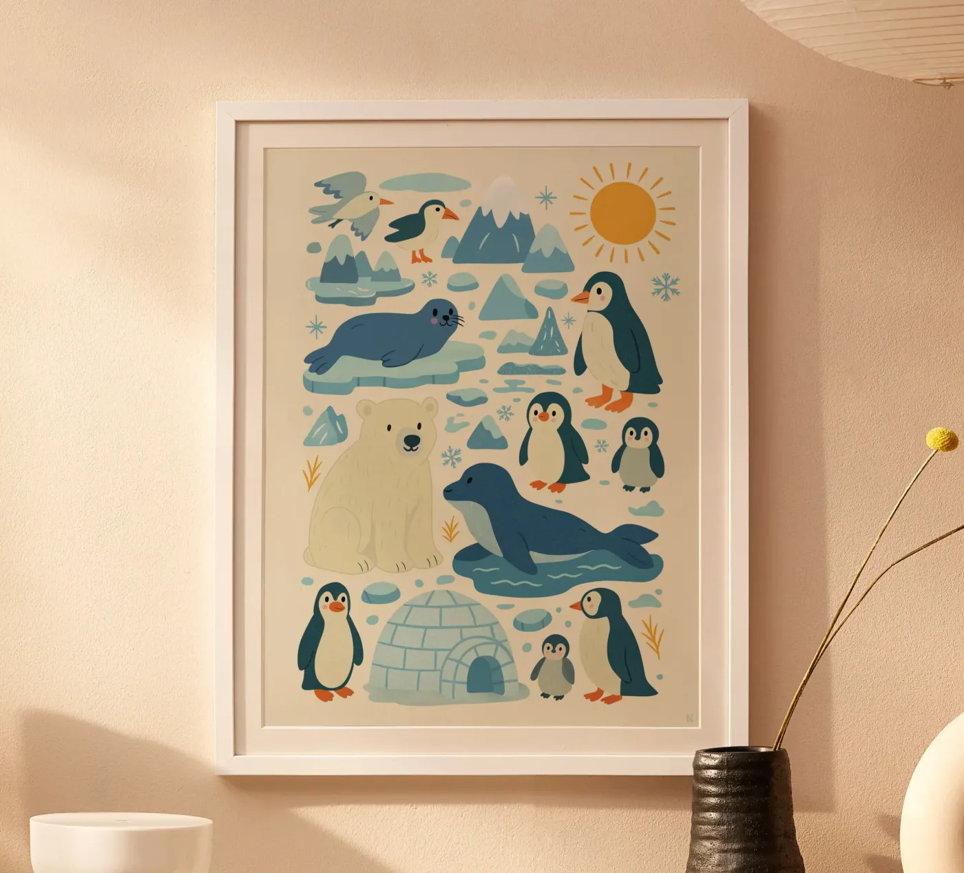 Het pakijs poster van kokoprint