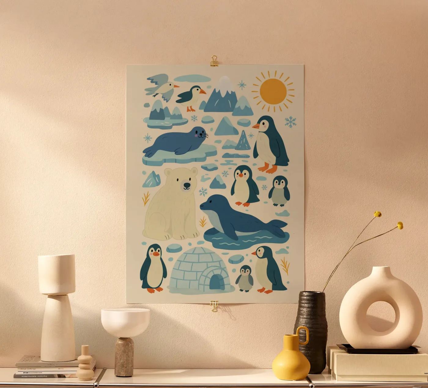 Het pakijs poster van kokoprint