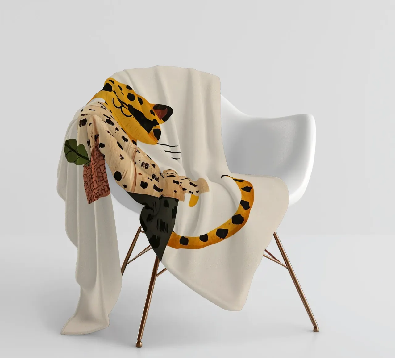 Fashion leopard Fleecedecke von Little Art Lab