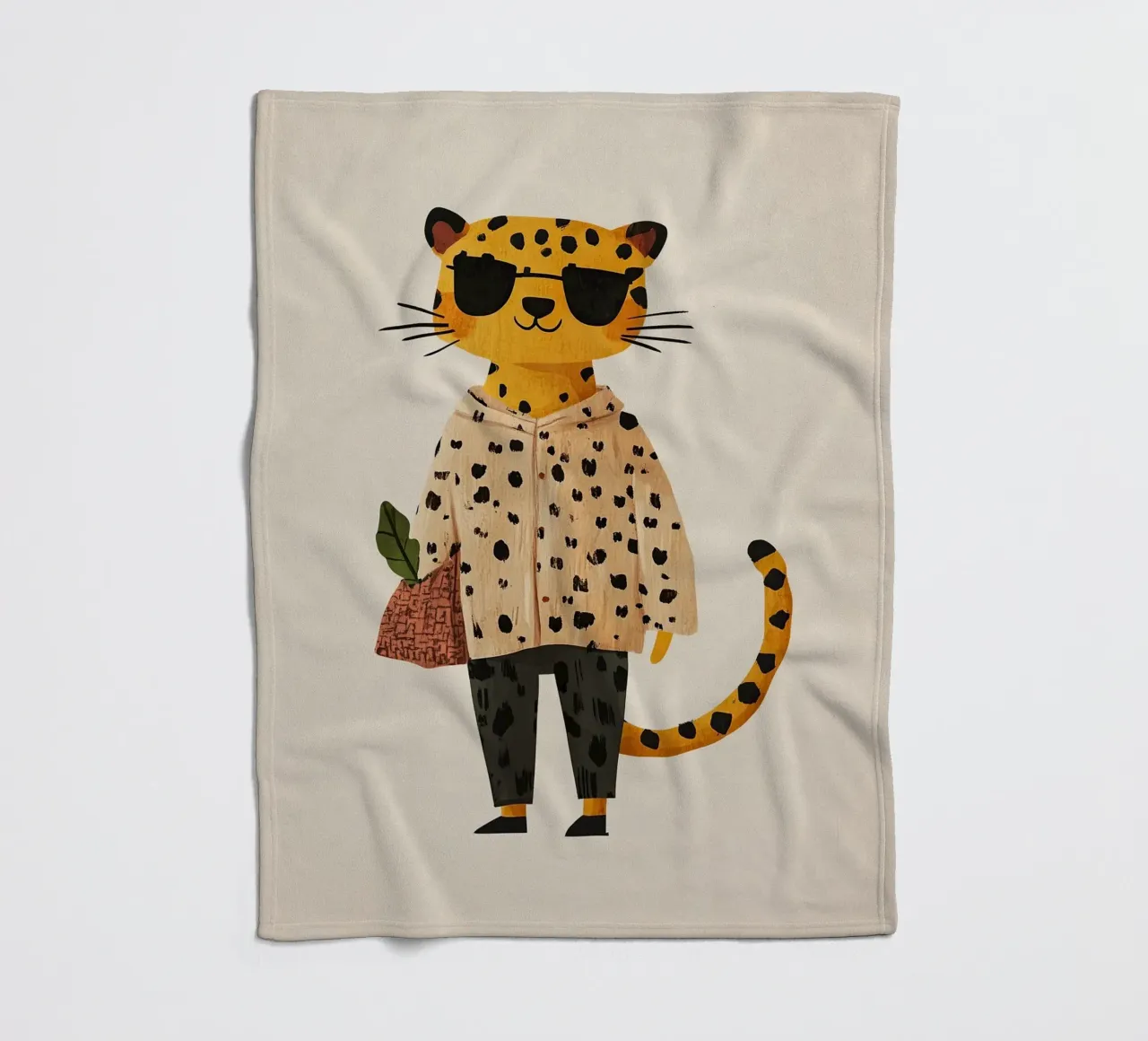 Fashion leopard Fleecedecke von Little Art Lab