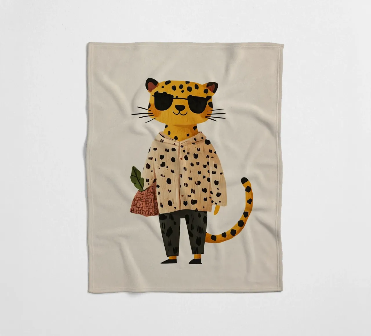 Fashion leopard Fleecedecke von Little Art Lab