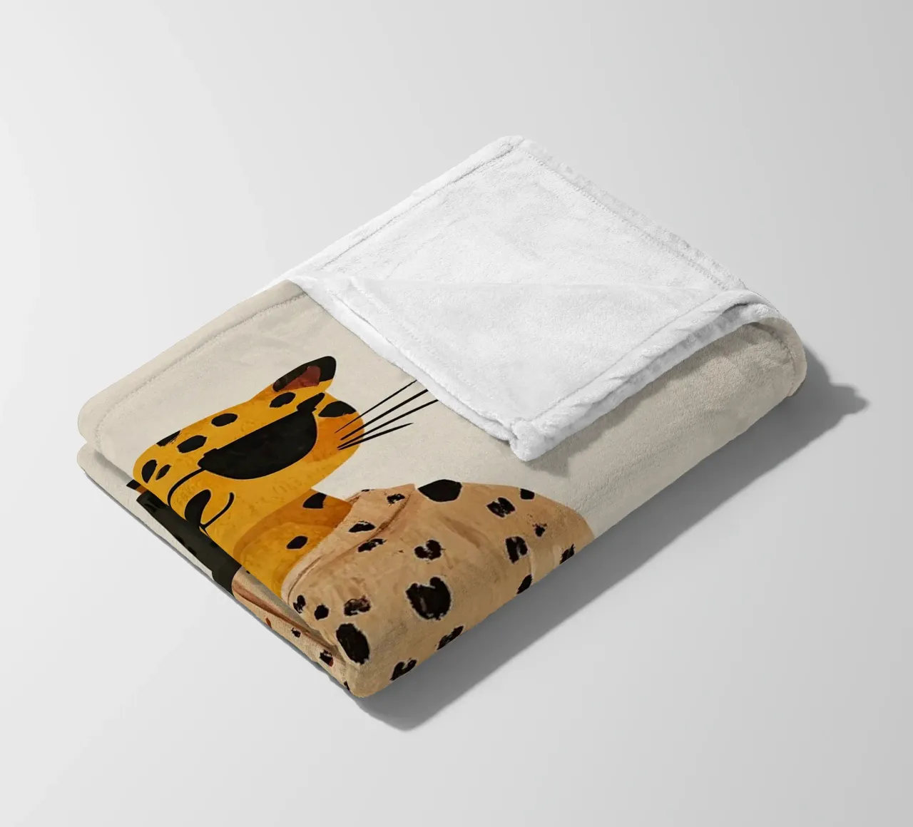 Fashion leopard Fleecedecke von Little Art Lab