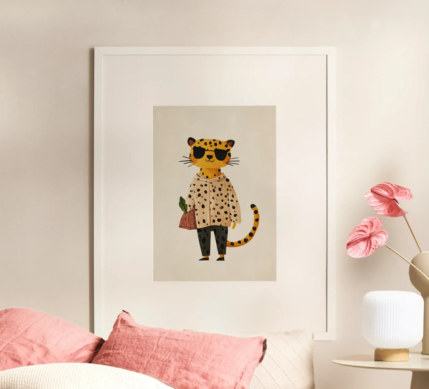 Fashion leopard poster da Little Art Lab