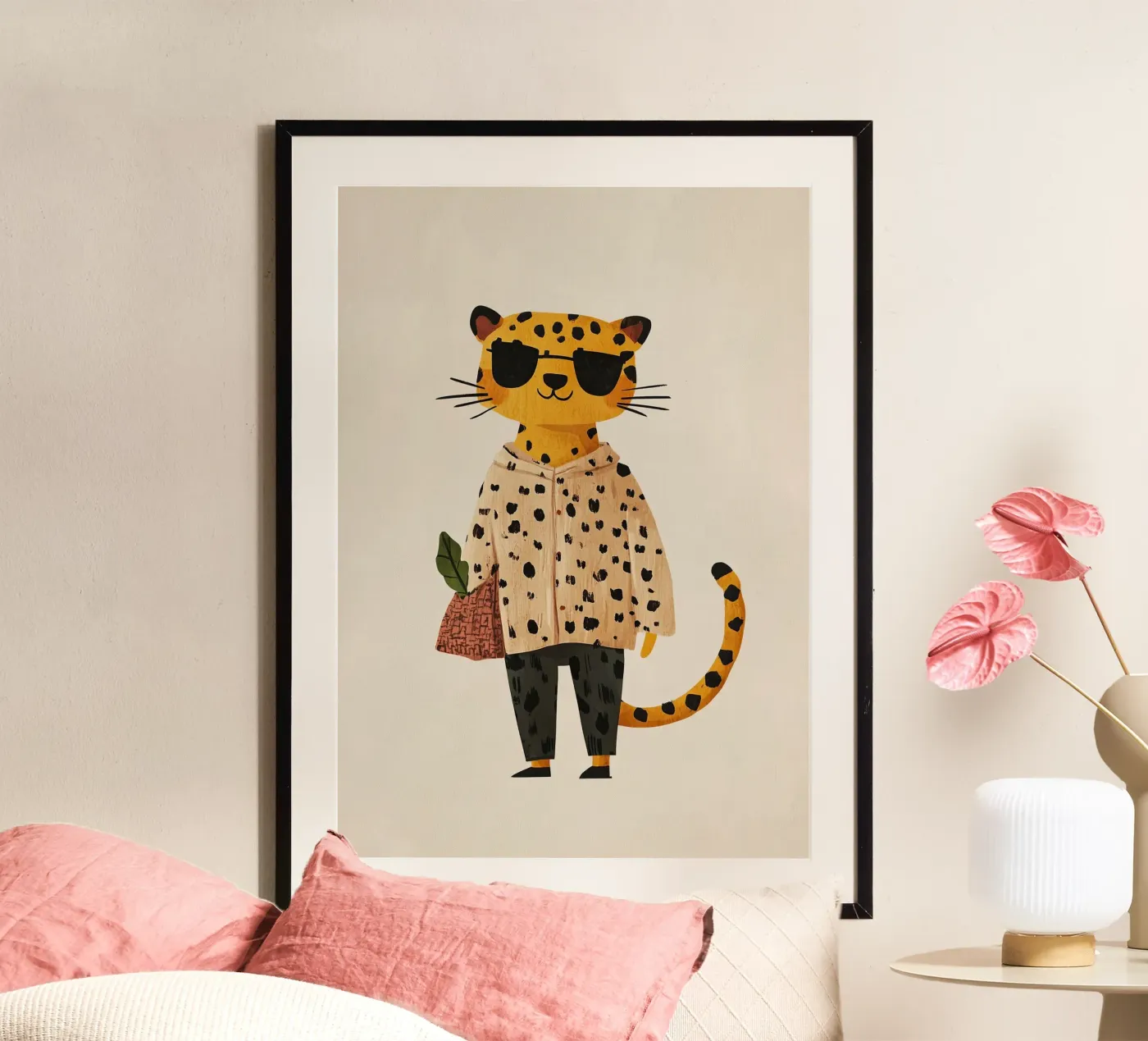 Fashion leopard poster da Little Art Lab