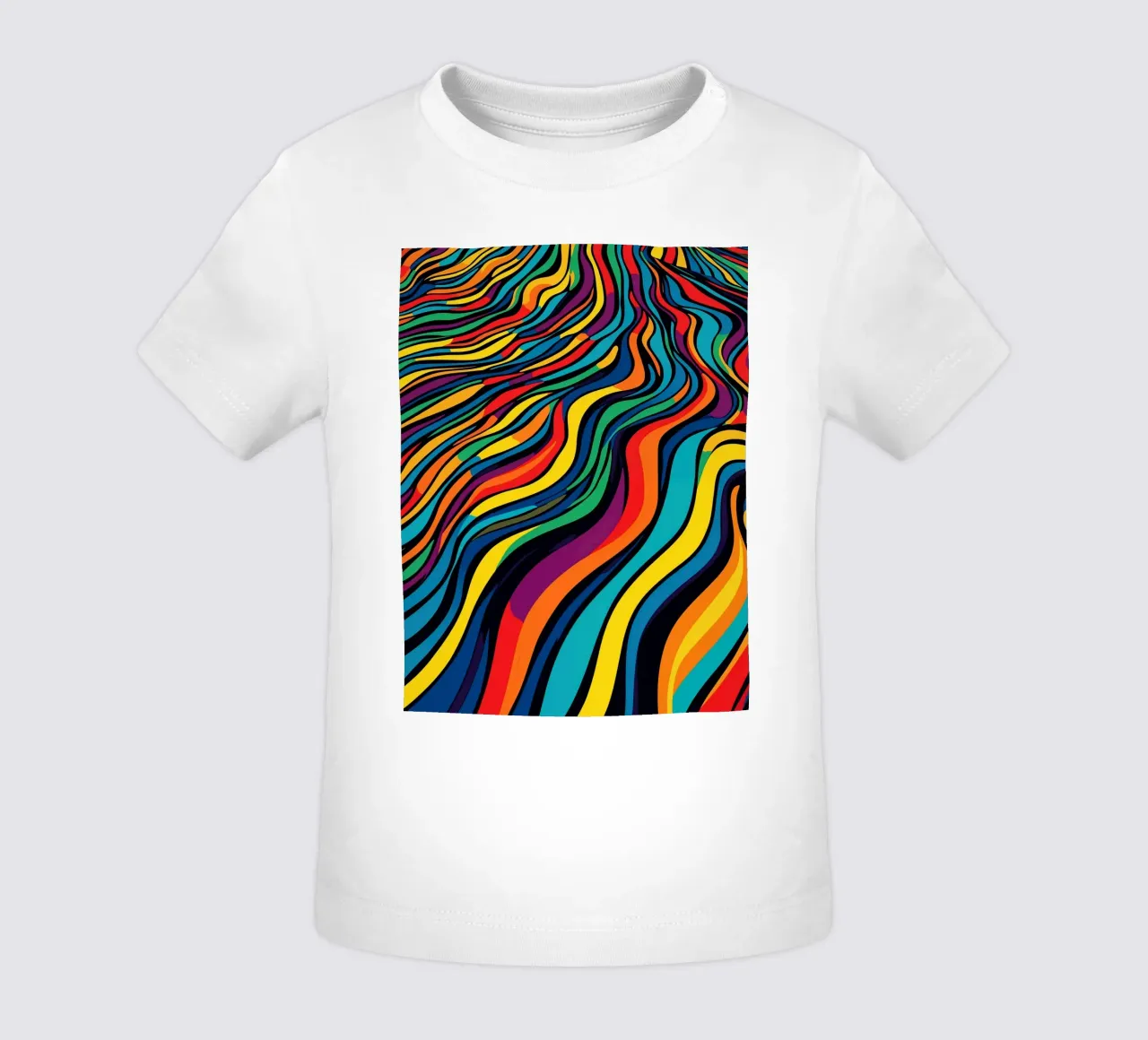 Optisch Illusie Strepenpatroon baby t-shirt van Autofocus