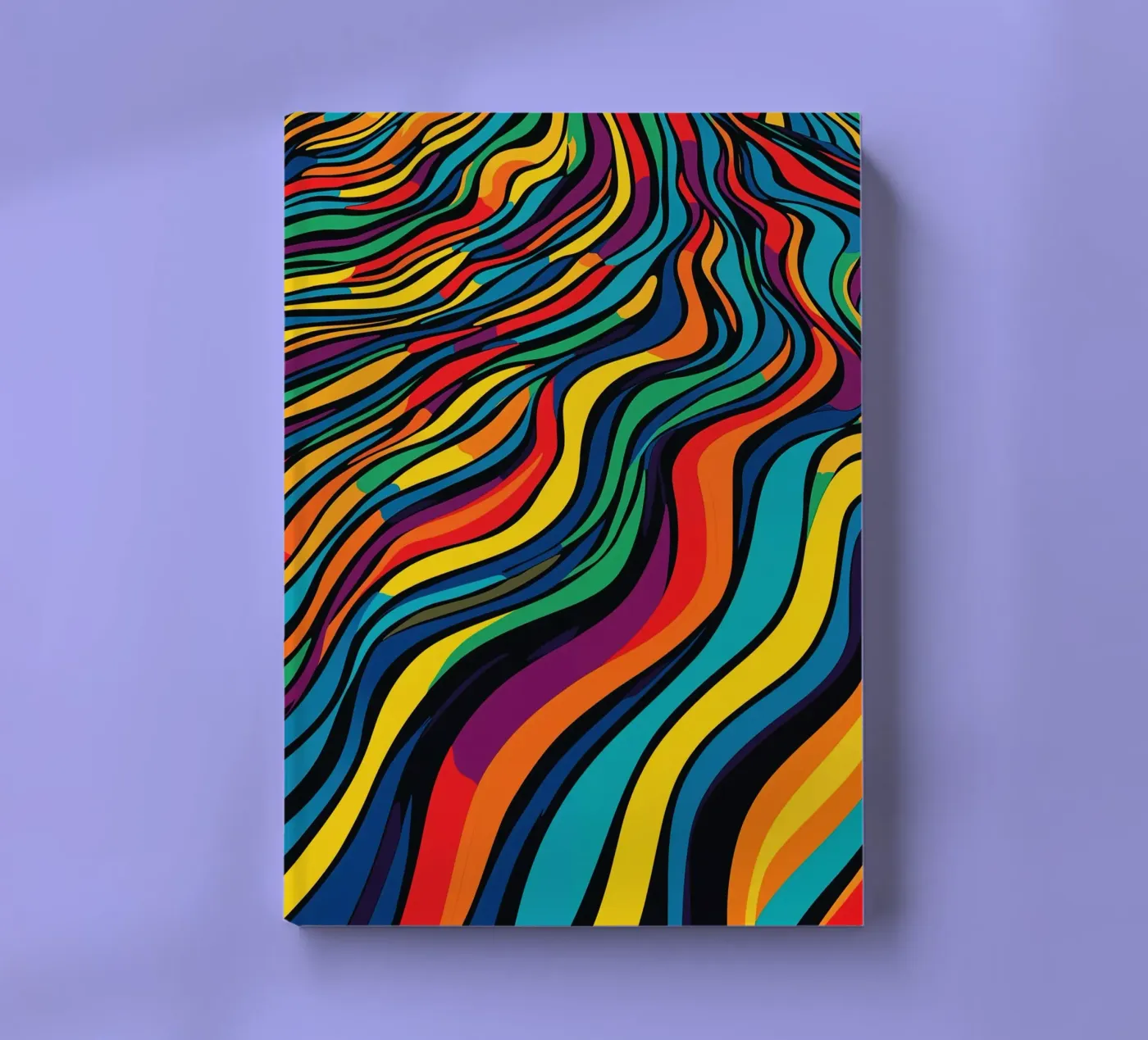Optical Illusion Stripes Pattern notebook by Autofocus
