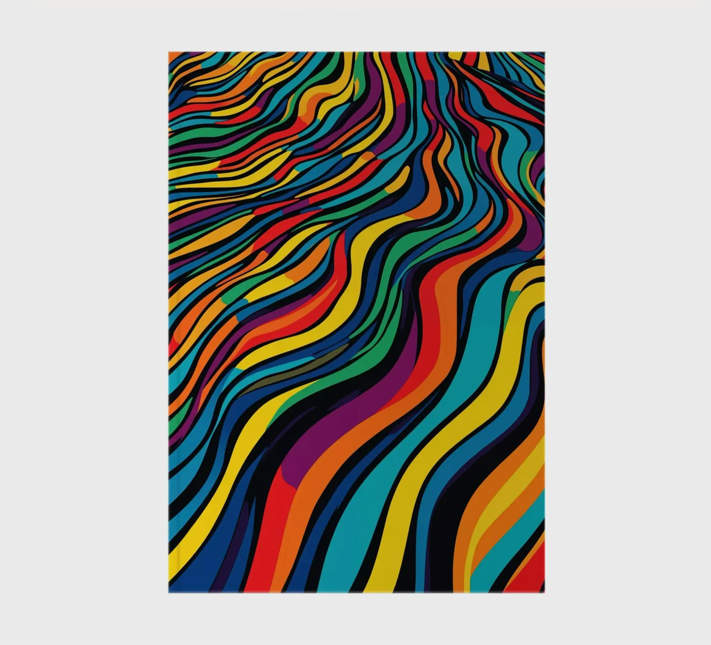 Optical Illusion Stripes Pattern notebook by Autofocus