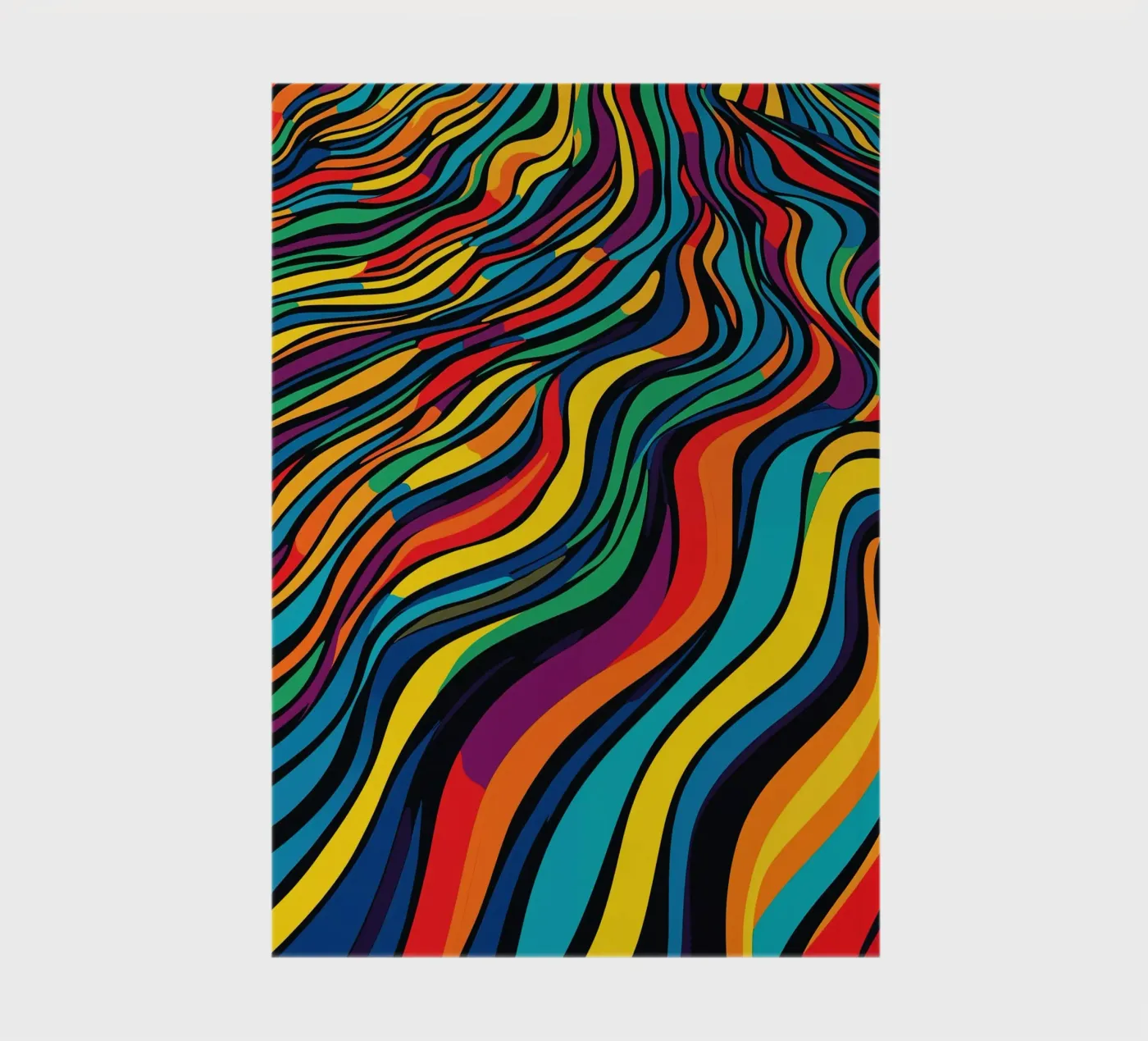 Optical Illusion Stripes Pattern notebook by Autofocus