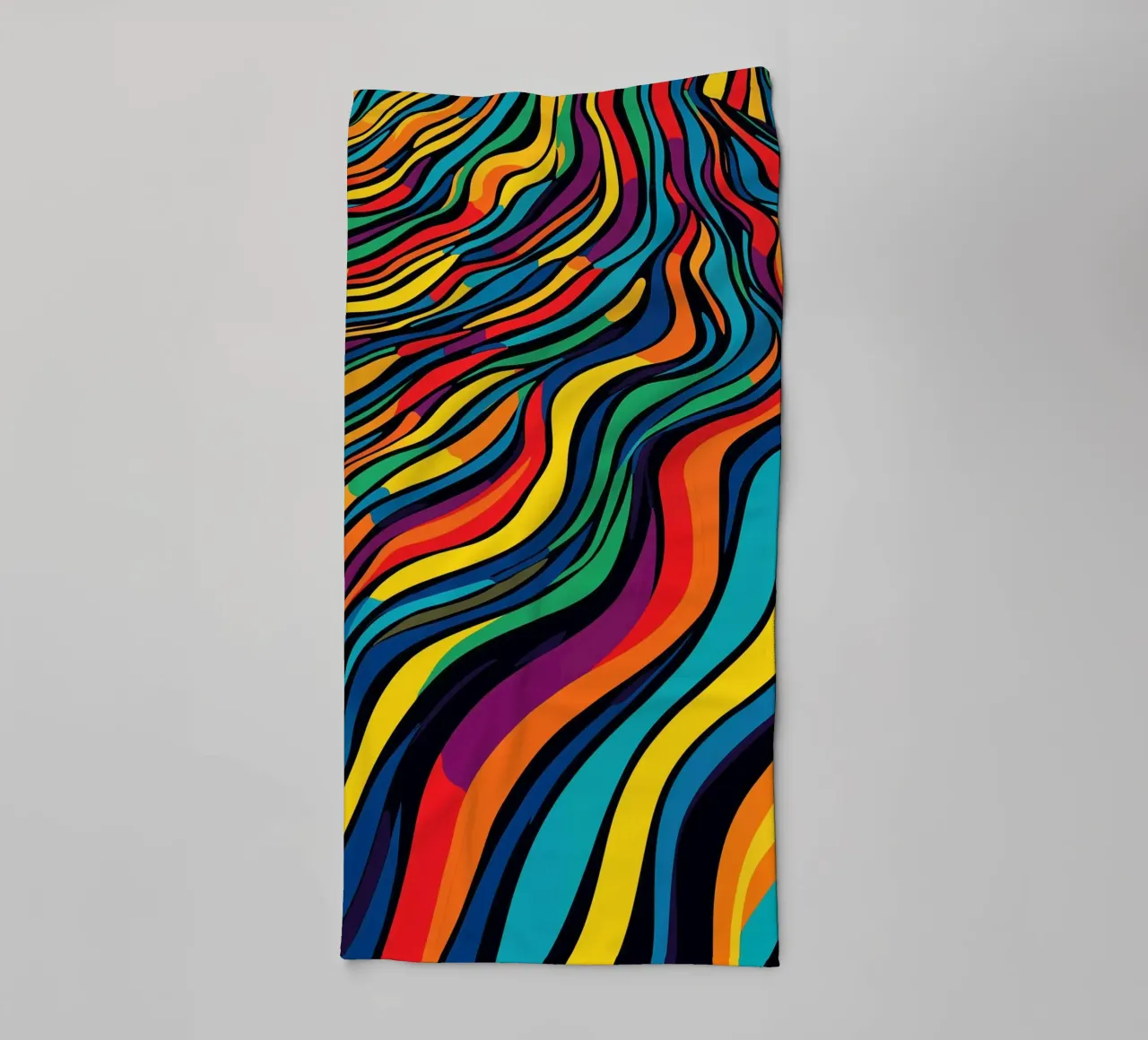 Optical Illusion Stripes Pattern towel by Autofocus