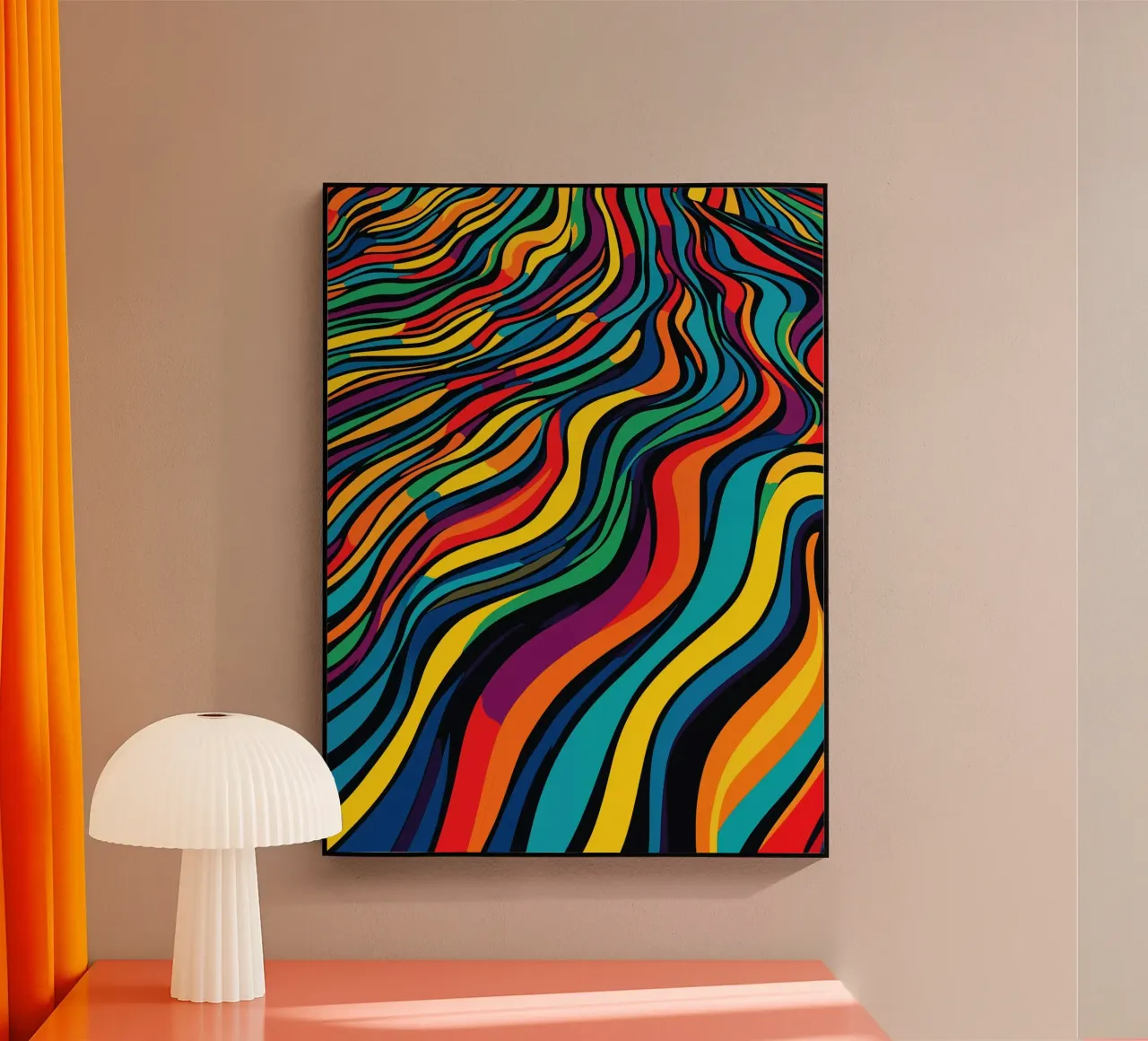 Optical Illusion Stripes Pattern Acryl-Glas von Autofocus