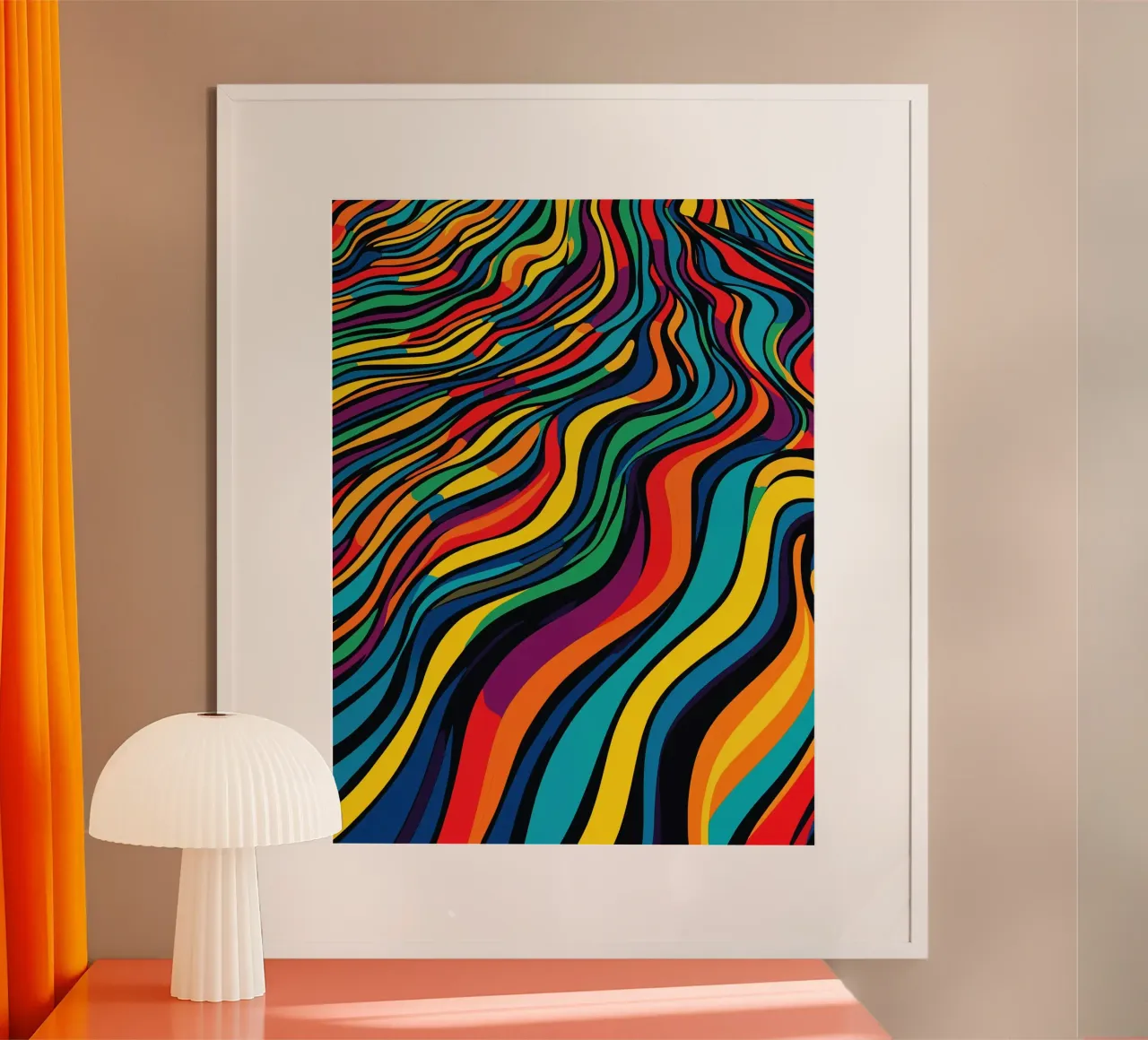 Optical Illusion Stripes Pattern poster by Autofocus