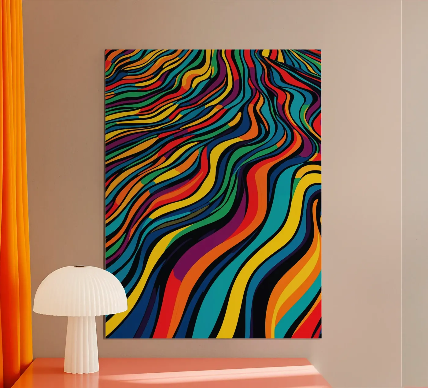 Optical Illusion Stripes Pattern poster by Autofocus