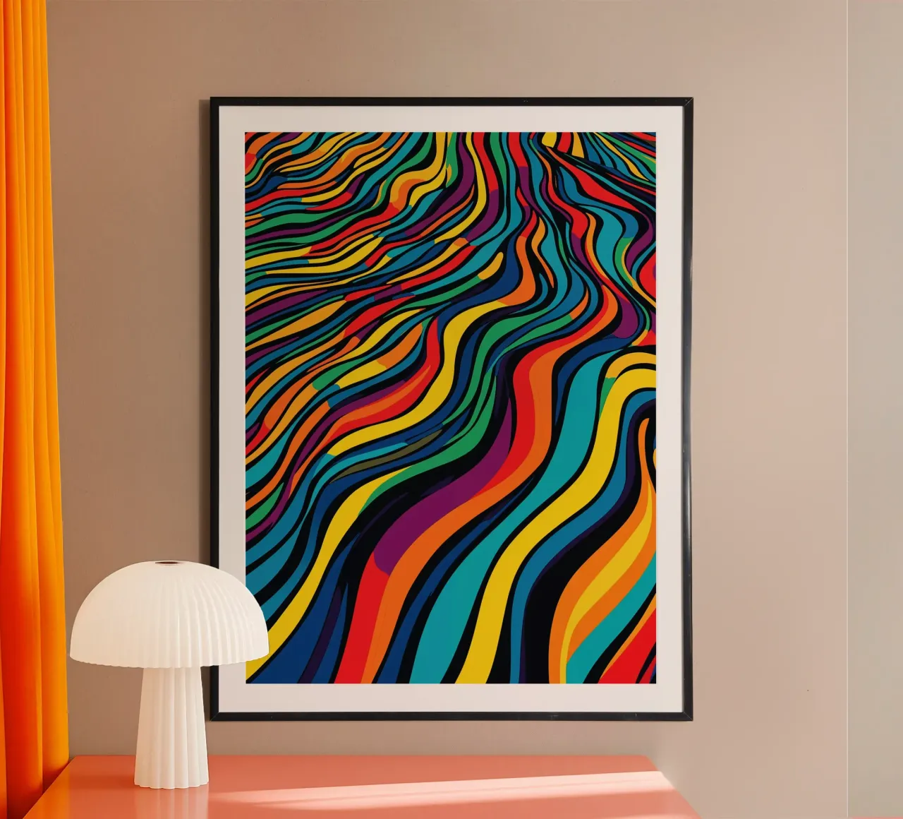 Optical Illusion Stripes Pattern poster by Autofocus