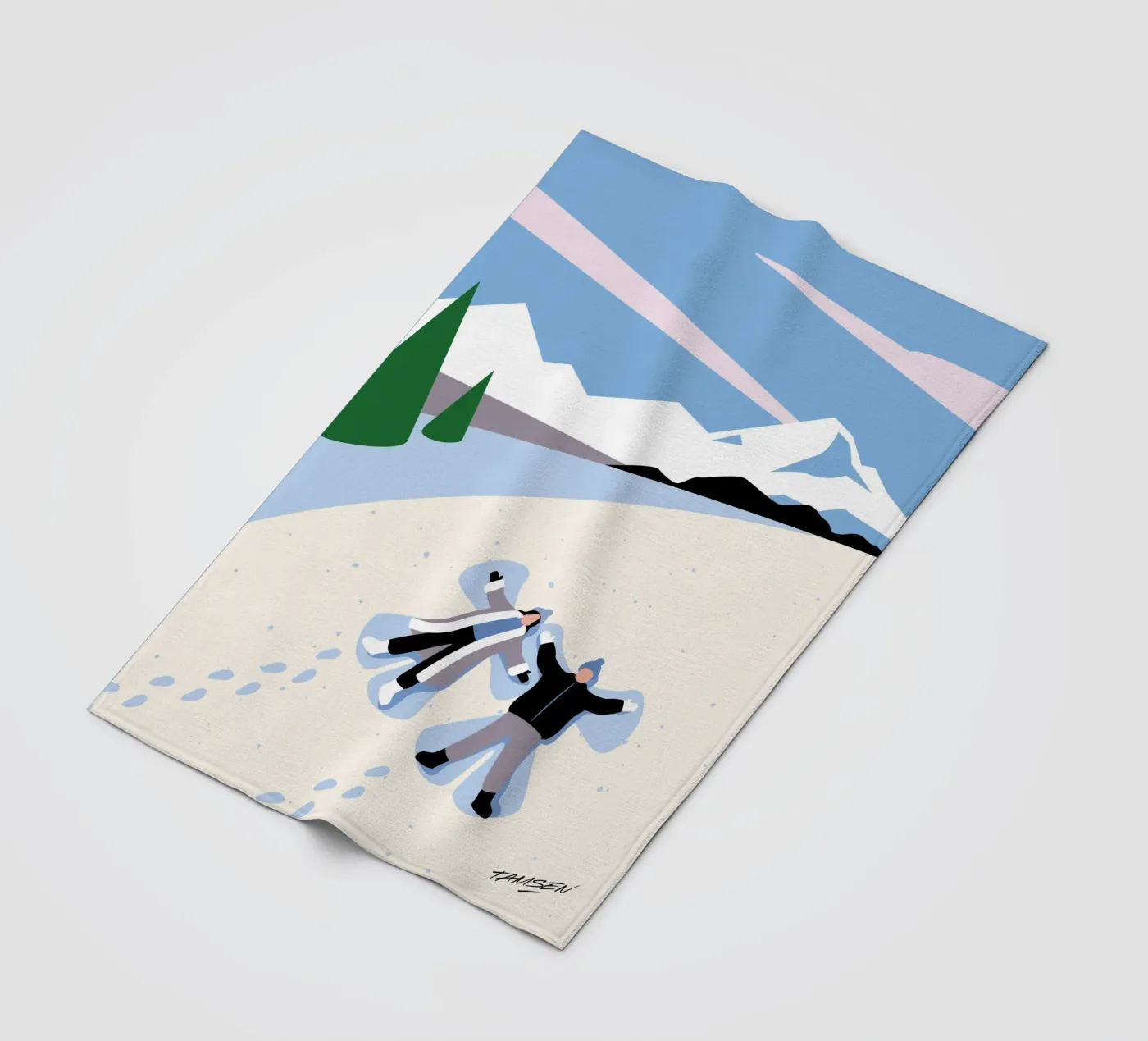 Winter fleece blanket by Tamsen Design