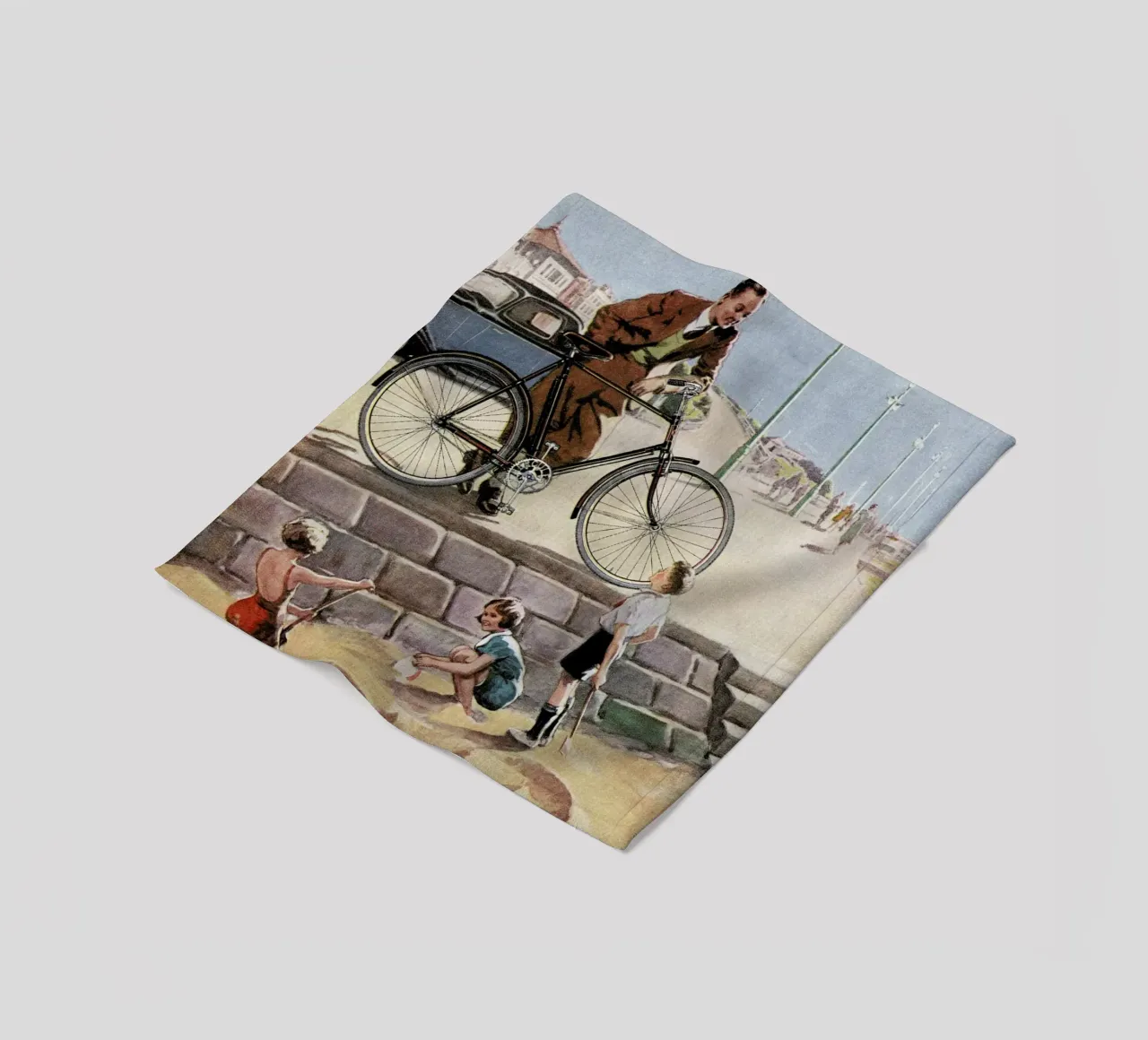 Cycling in The Sand coperta in pile da Hemingway Design