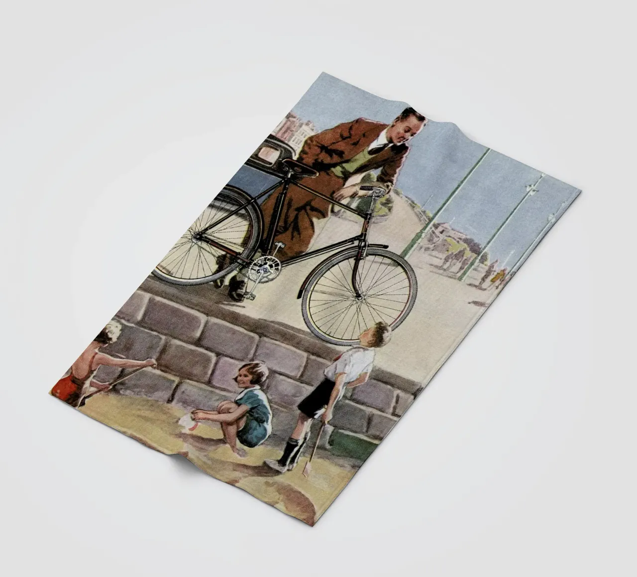 Cycling in The Sand coperta in pile da Hemingway Design