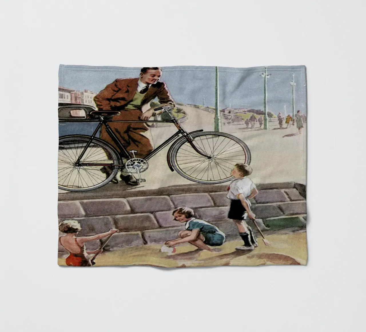 Cycling in The Sand coperta in pile da Hemingway Design