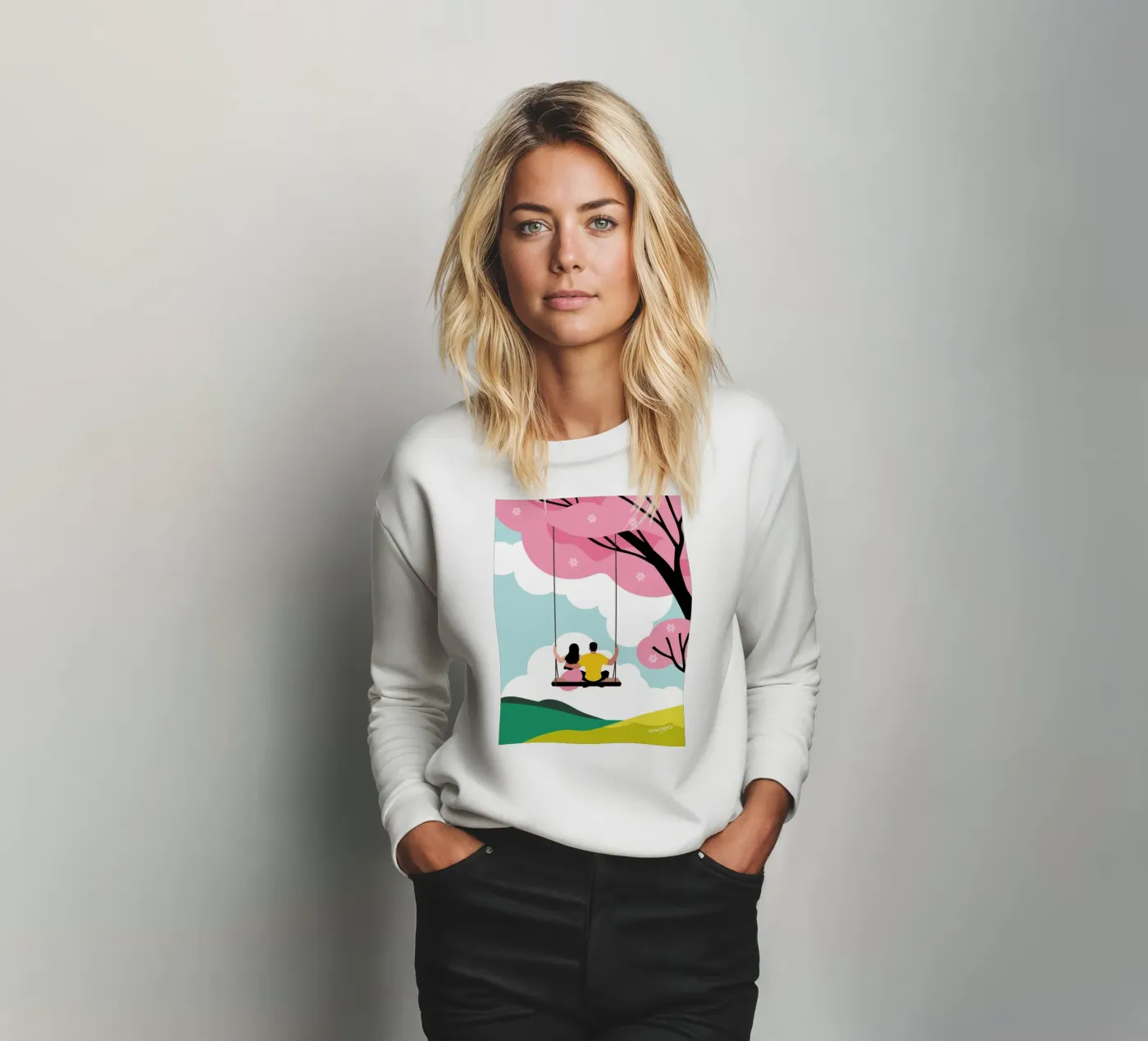 De lente sweatshirt van Tamsen Design