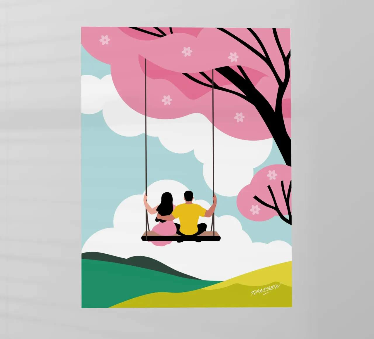 Spring backlit folie van Tamsen Design