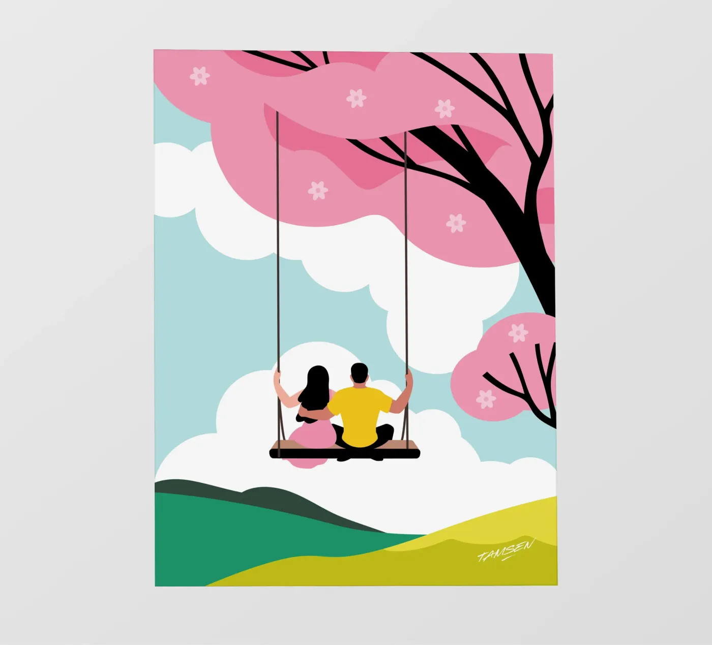 Der Frühling Backlit Folie von Tamsen Design