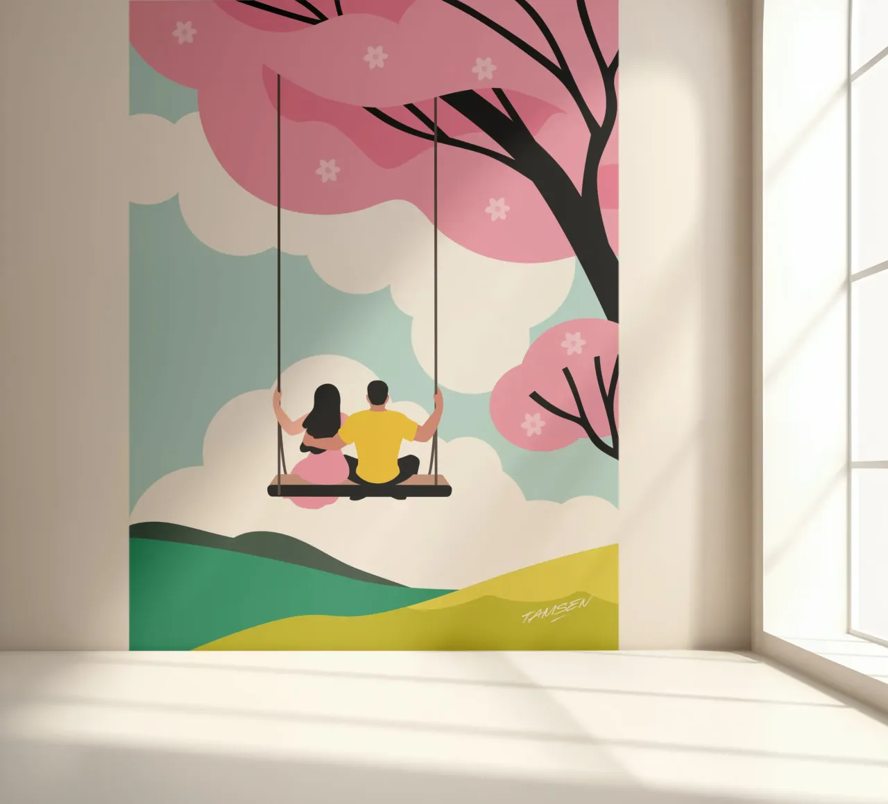 Spring fotobehang van Tamsen Design