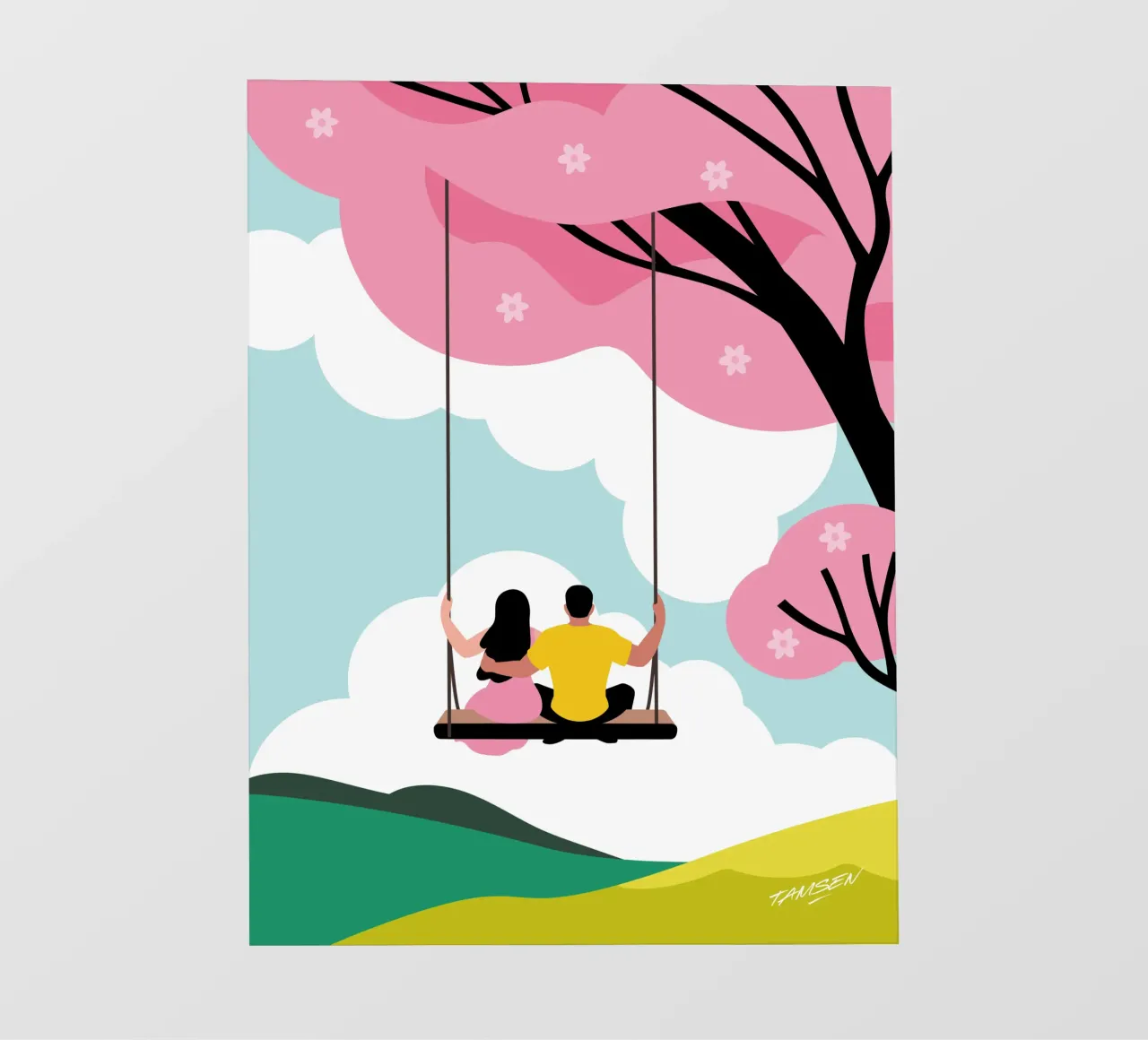 Spring fotobehang van Tamsen Design