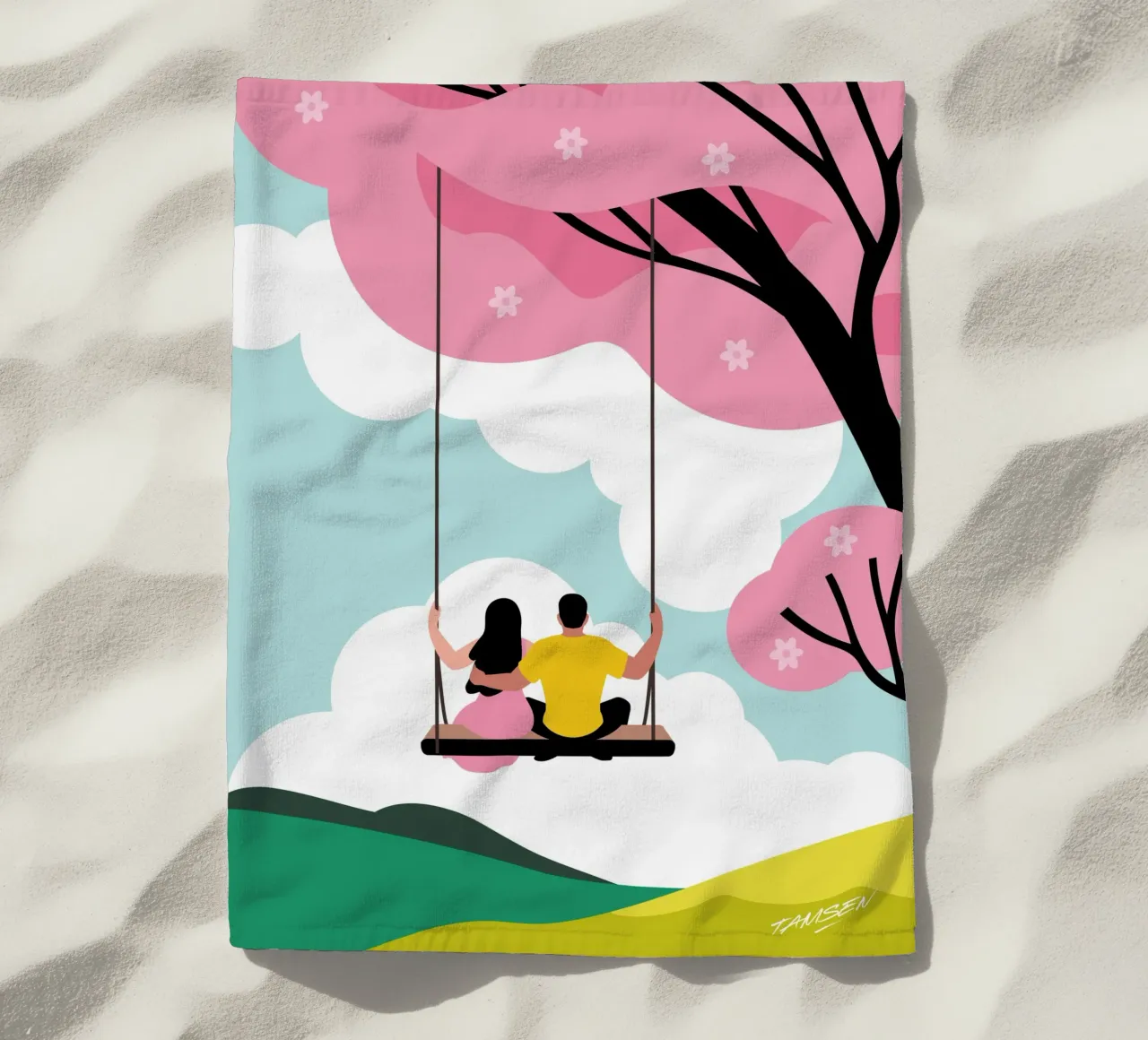 Der Frühling Strandtuch von Tamsen Design