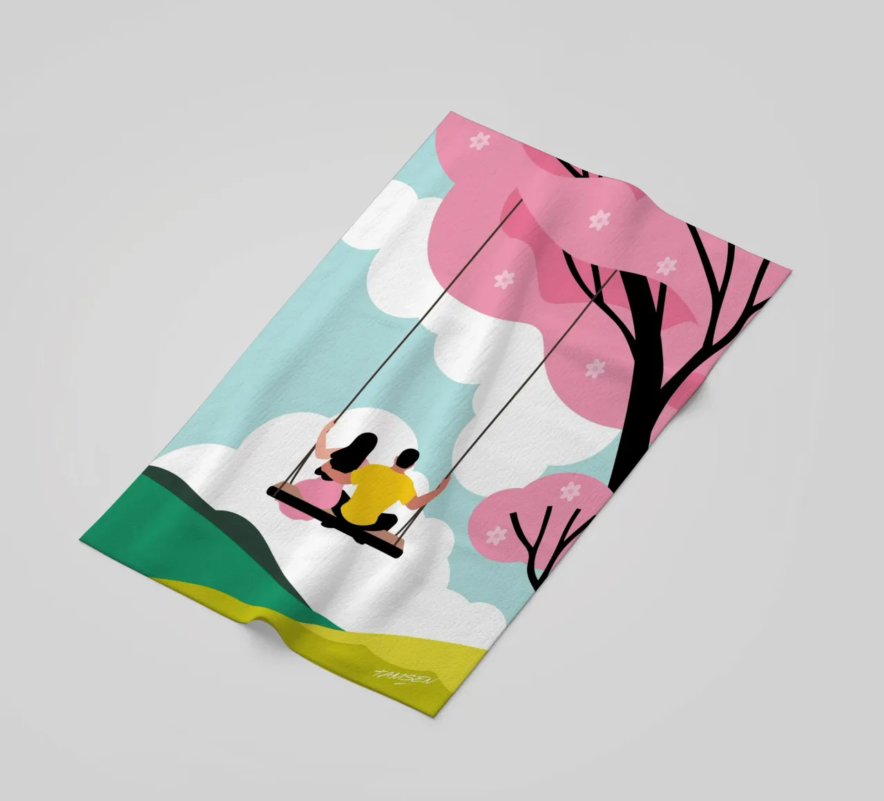 Der Frühling Strandtuch von Tamsen Design