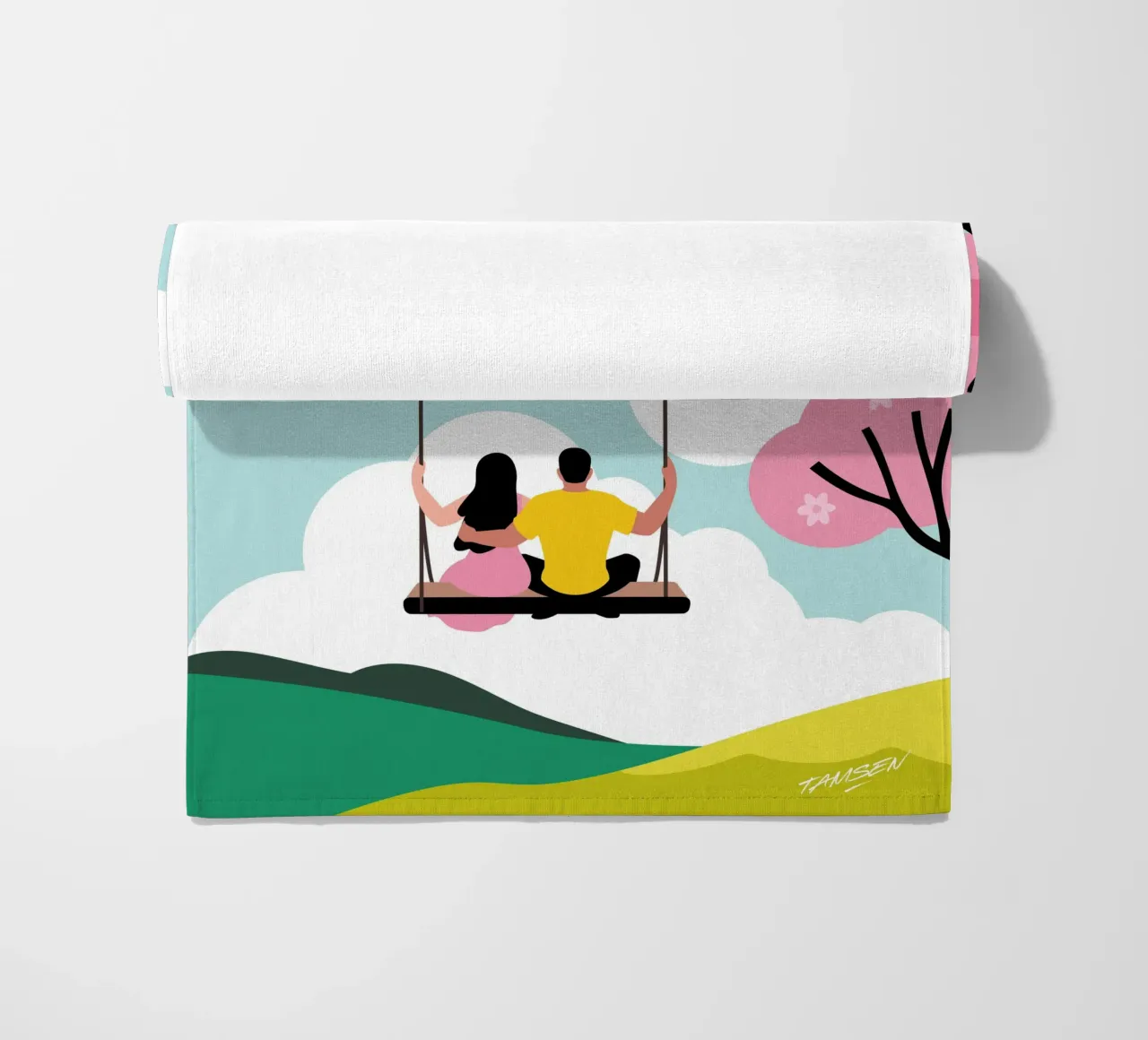 Der Frühling Strandtuch von Tamsen Design