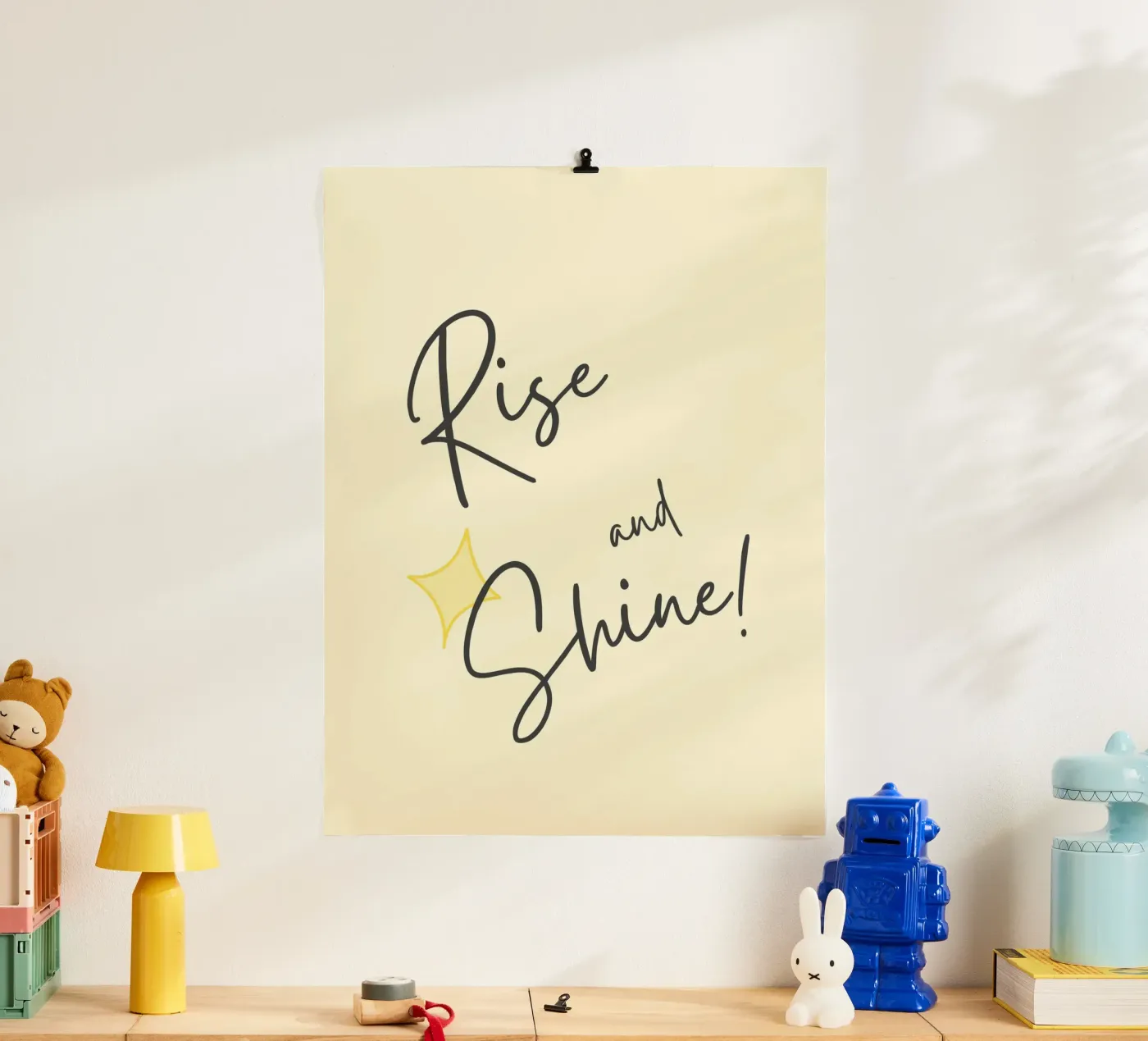 Opstaan en stralen poster van Poppya